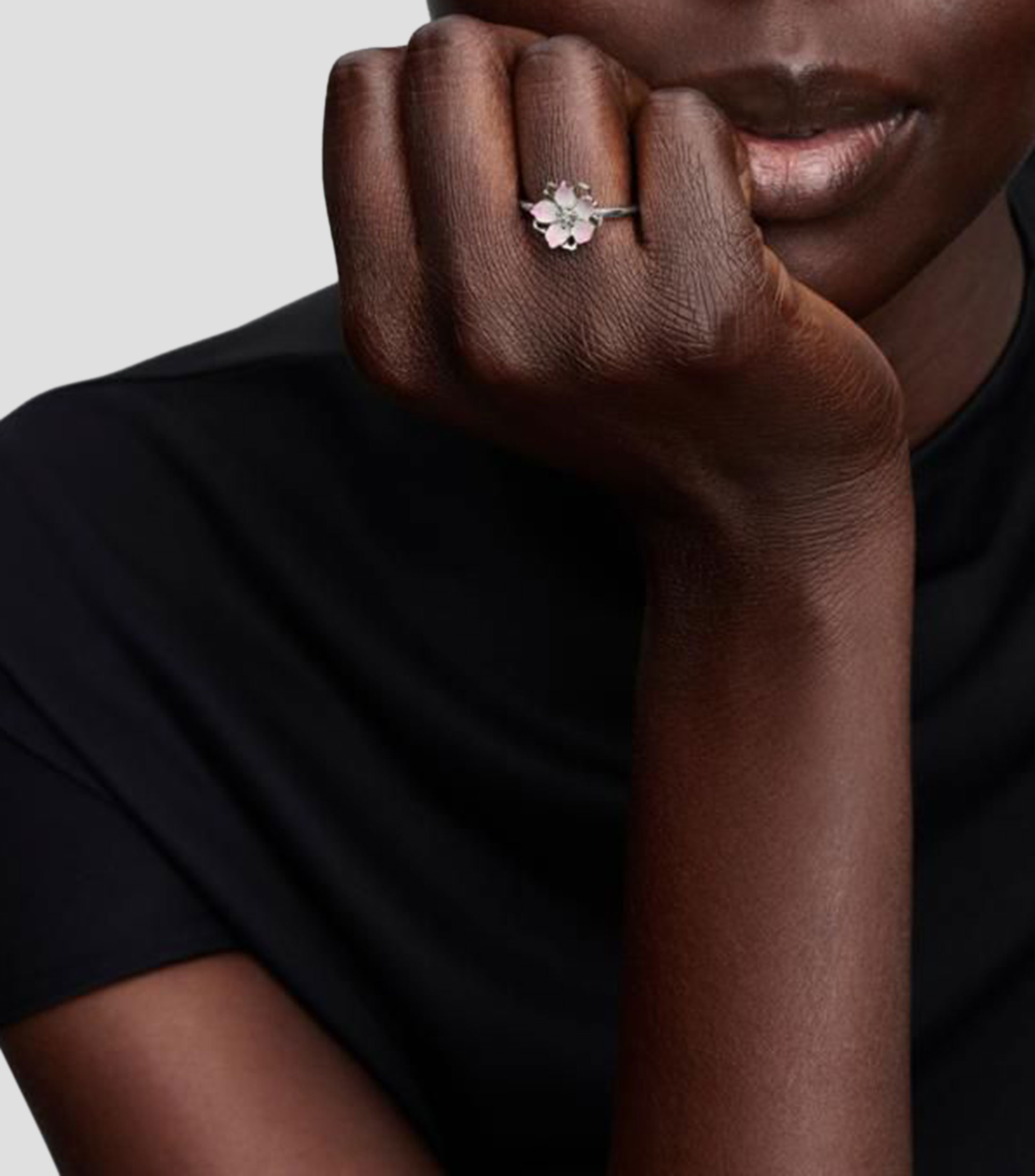 Anillo en plata esterlina Flor de Cerezo Mujer