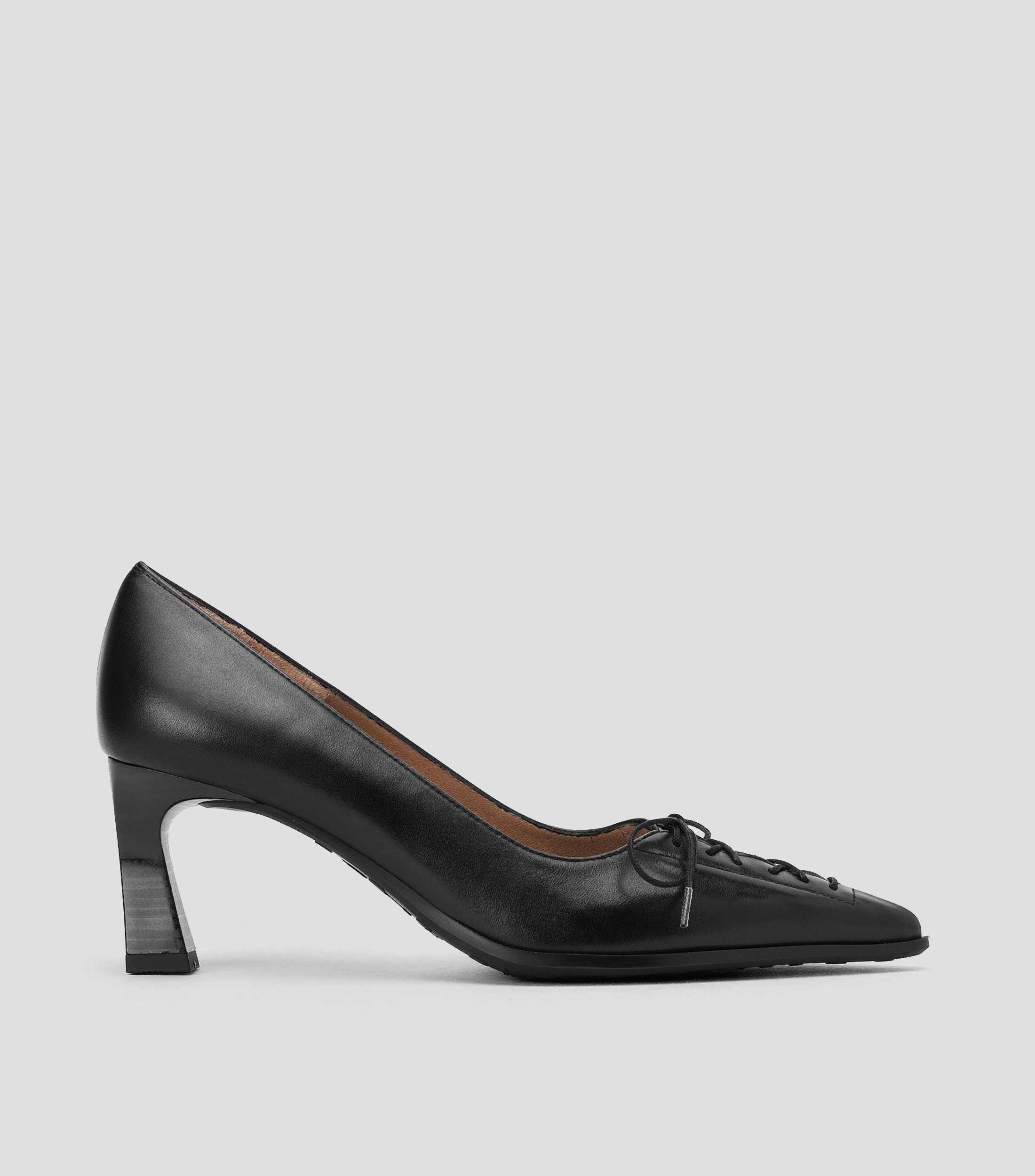 Zapatillas pump con tacón medio y cuadrado París Mujer