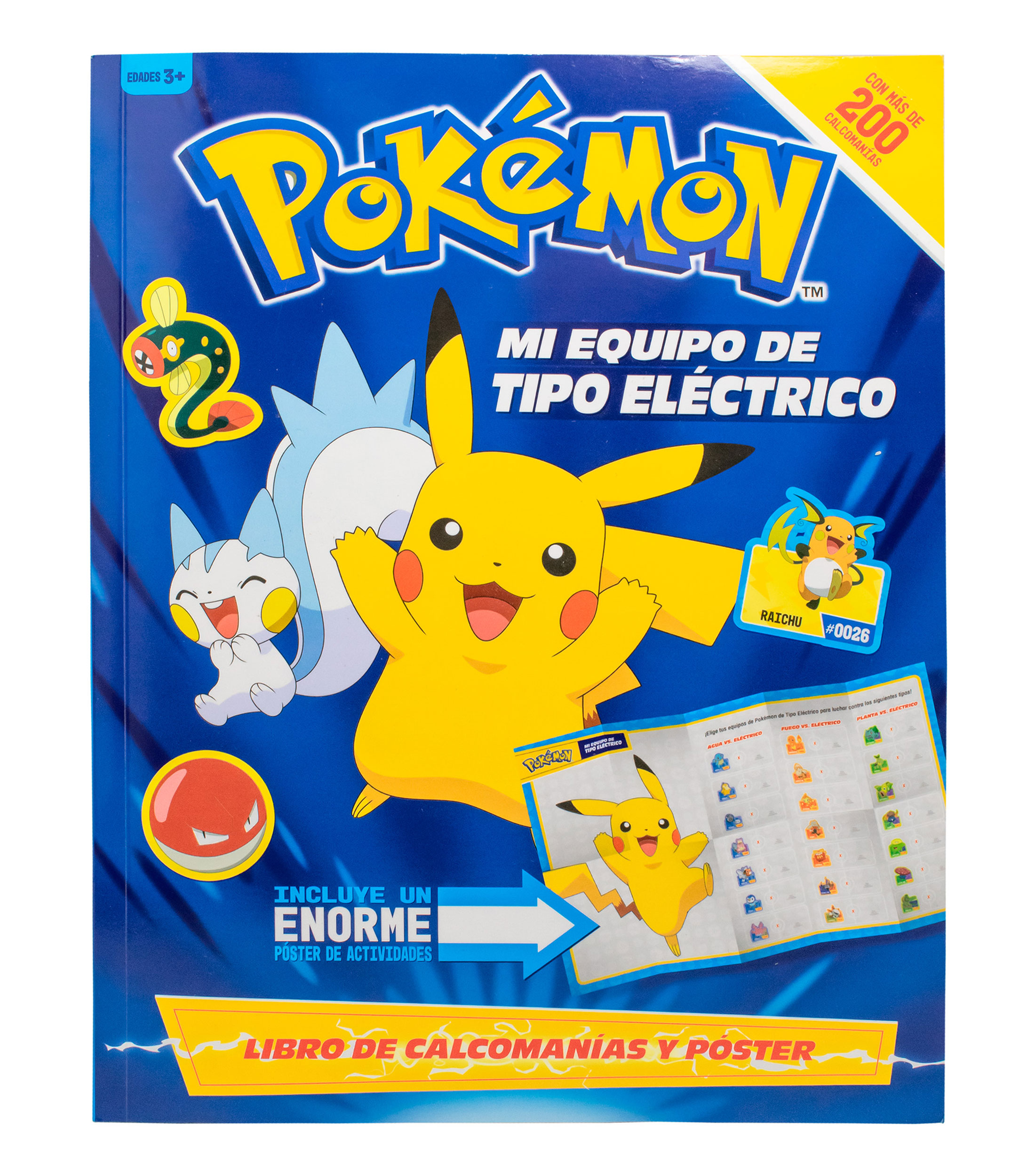 InfantilesLibro de Actividades Pokemon con Stickers Electrico, Varios Autores