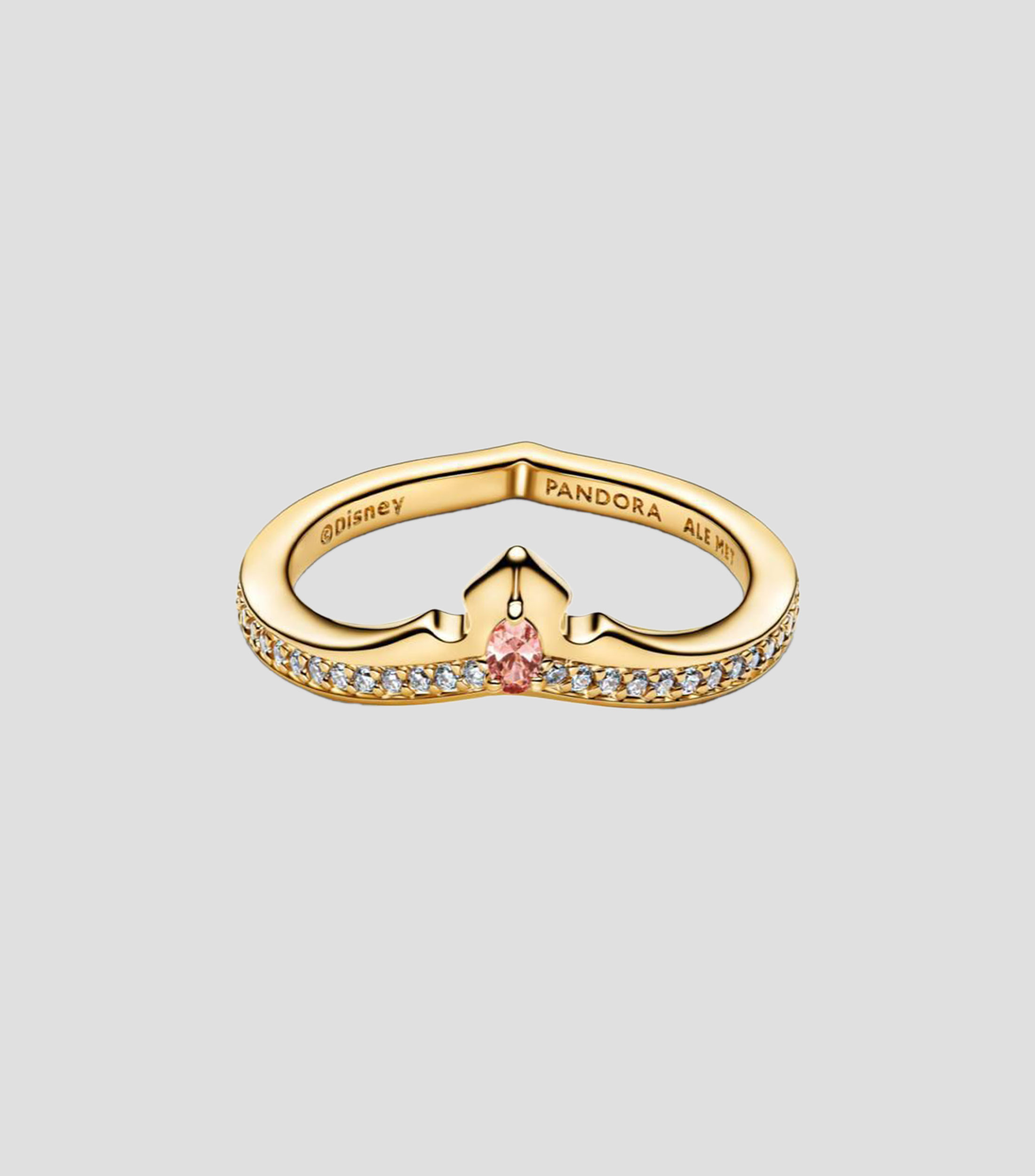 Anillo en plata con incrustación de circonia cúbica Mujer