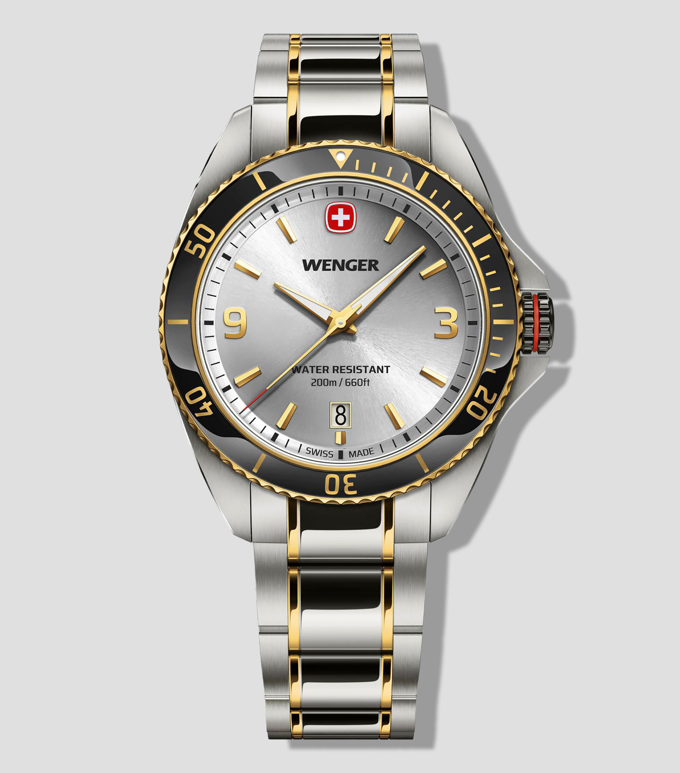 Reloj para Hombre Executive Casual Plateado, Negro