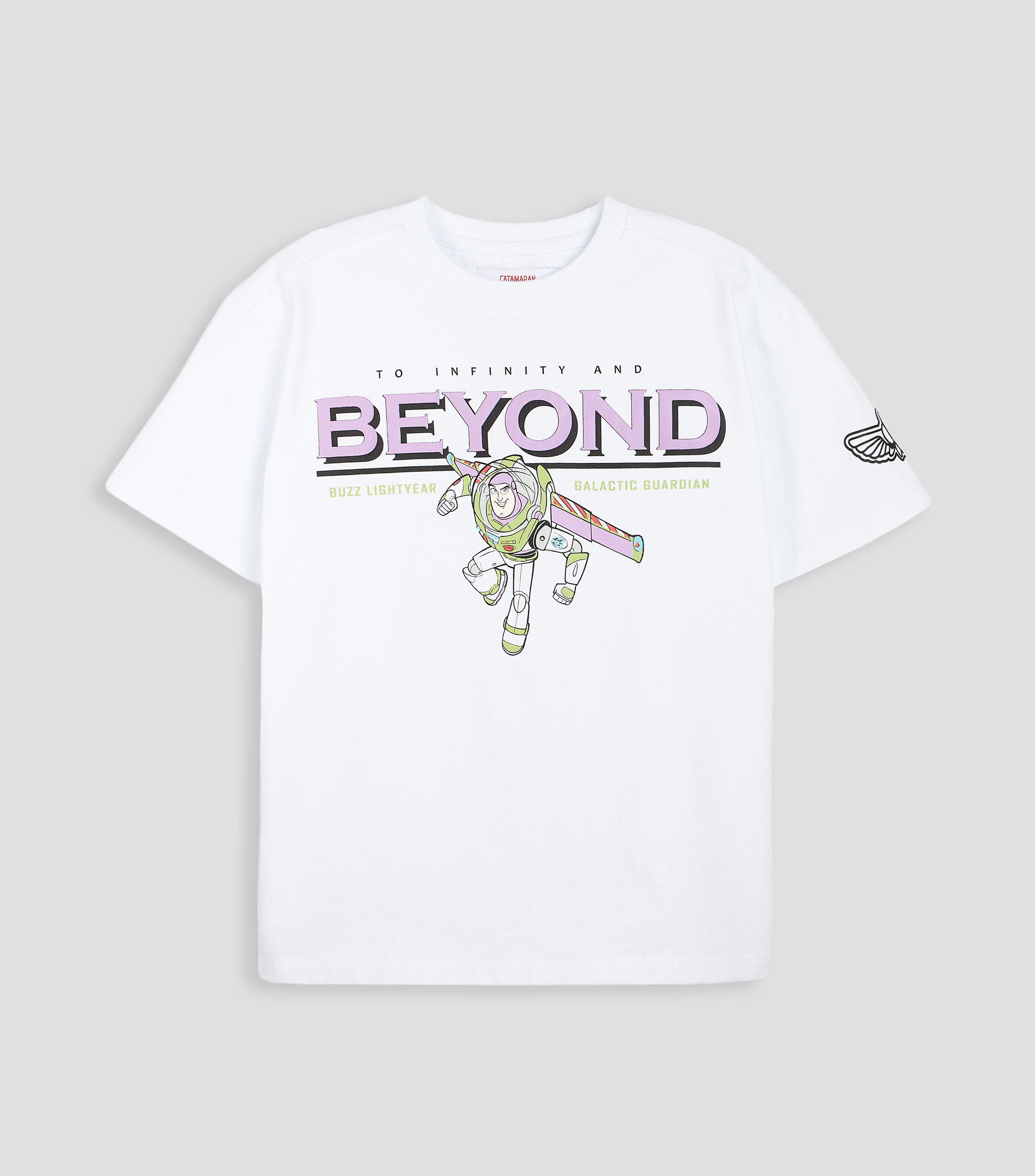 Playera cuello redondo manga corta estampada Niño