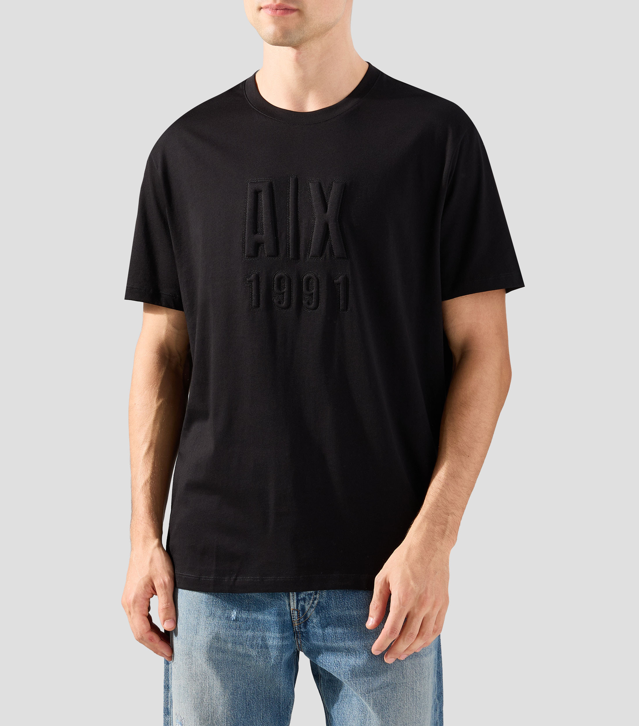 Playera cuello redondo manga corta lisa Hombre