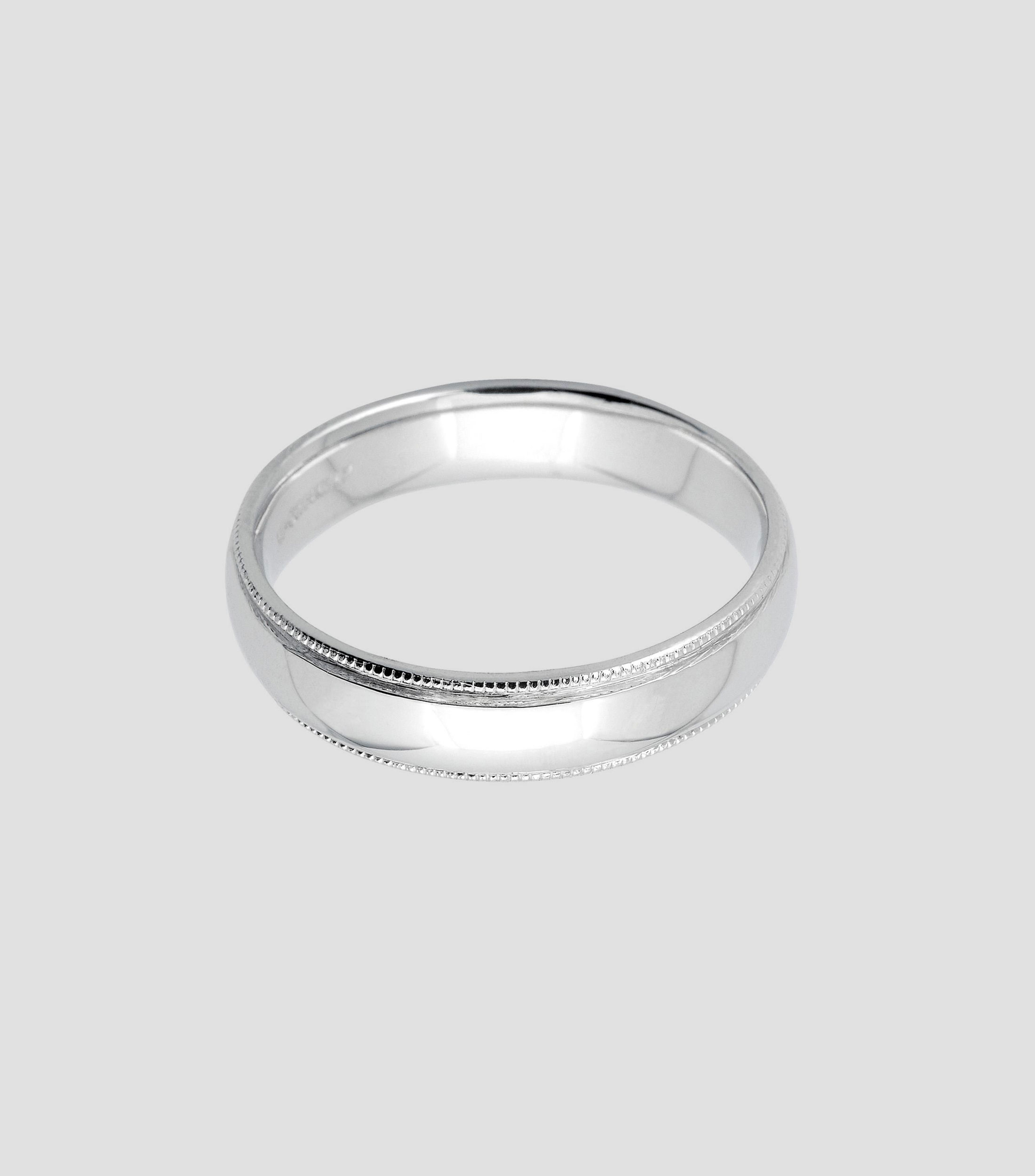 Anillo en oro blanco de 14 kilates Hombre
