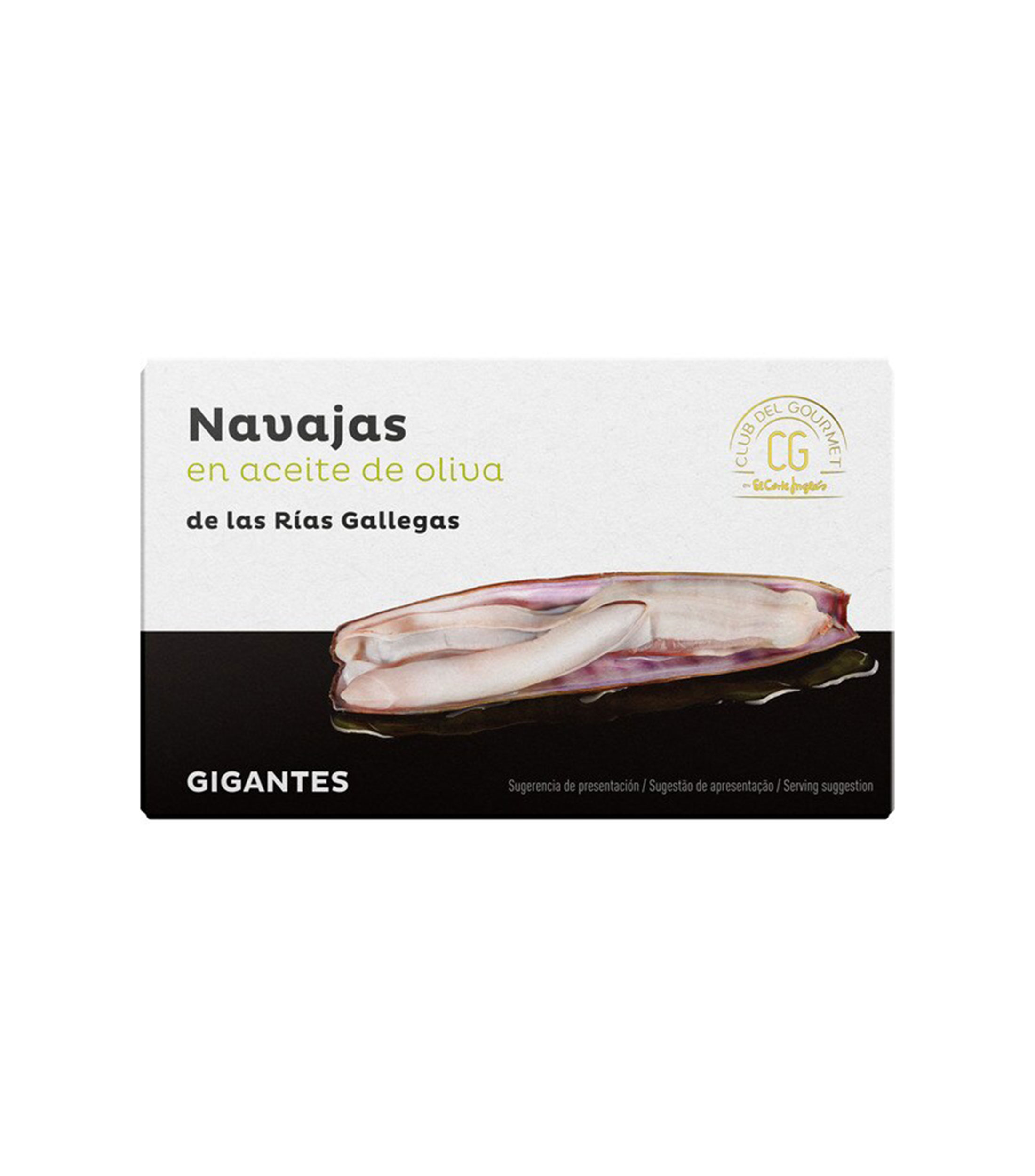 Navajas en las Rías Gallegas en Aceite de Oliva, 63 gr
