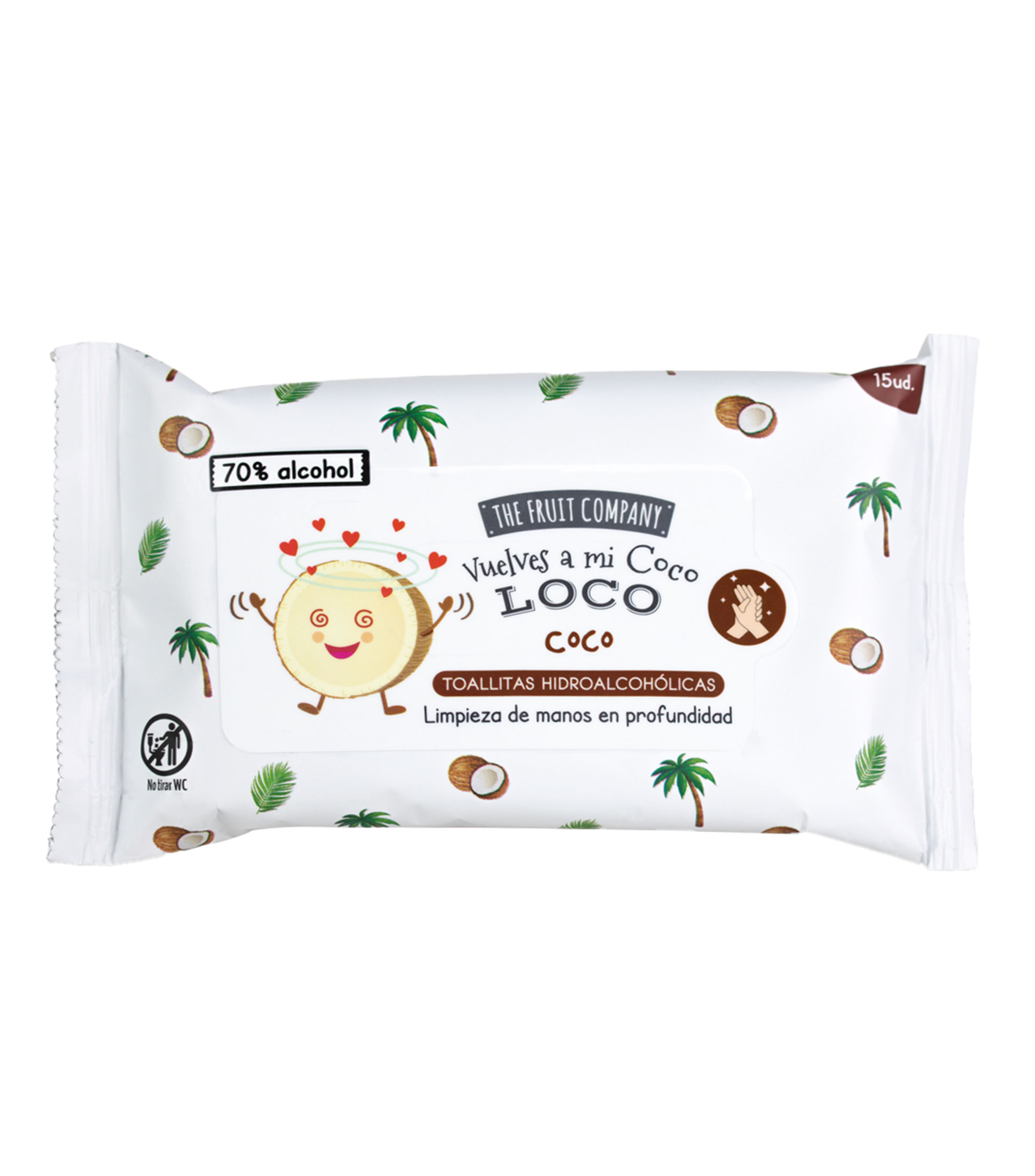 Toallitas hidroalcohólicas Coco, 15 Toallitas, Niños