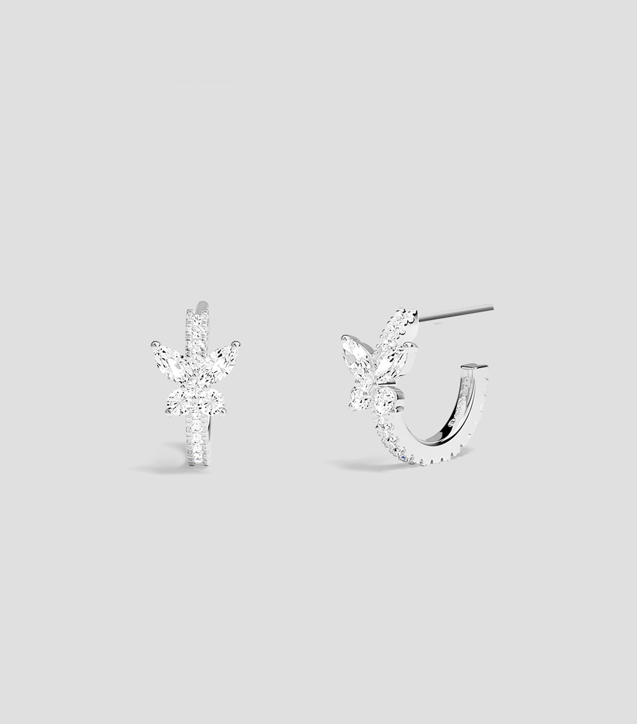 Aretes Festival Mini Mariposa con circonia cúbica Mujer