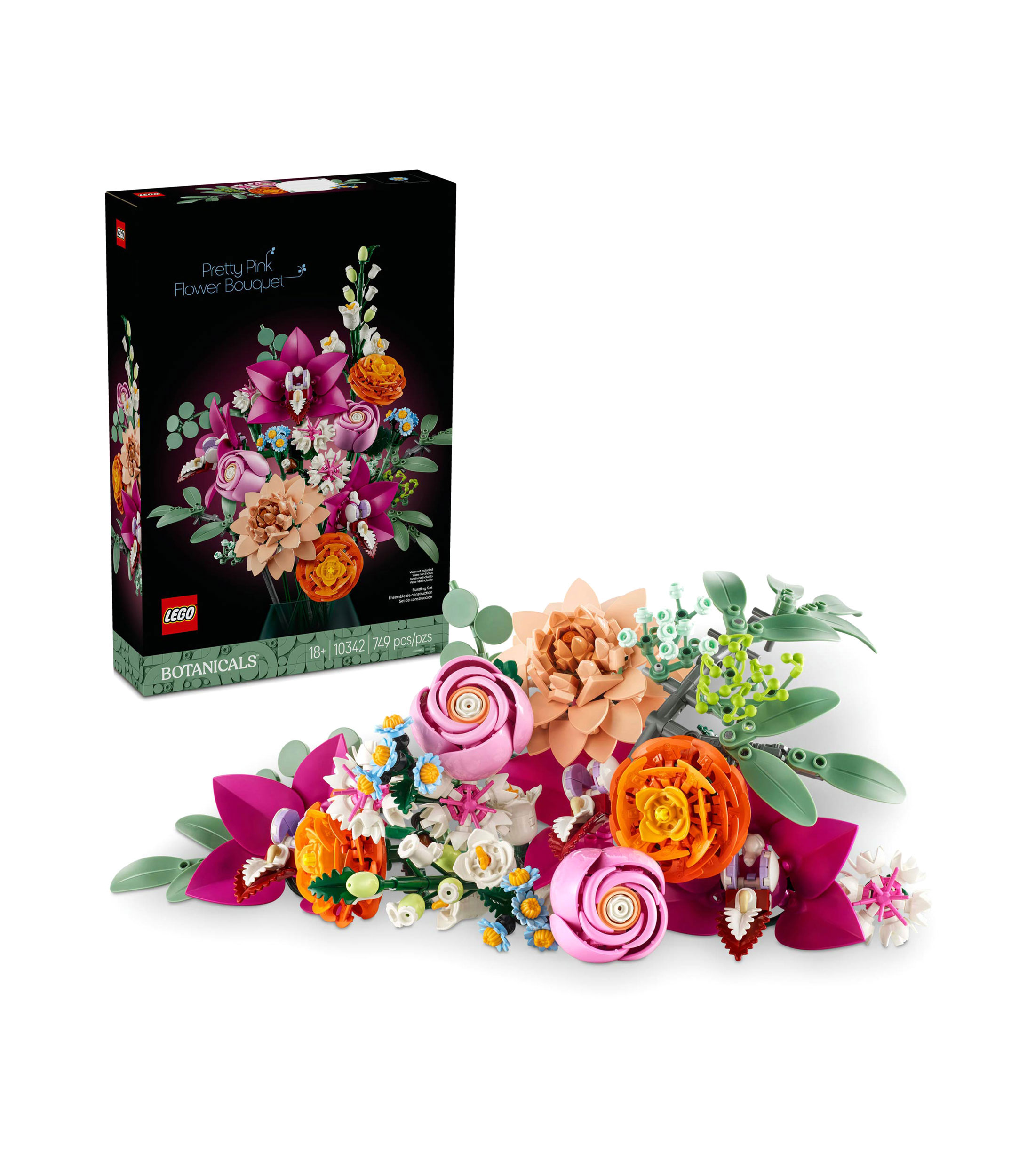 Lego Botanicals Ramo de Flores Fantasía en Rosa 10342