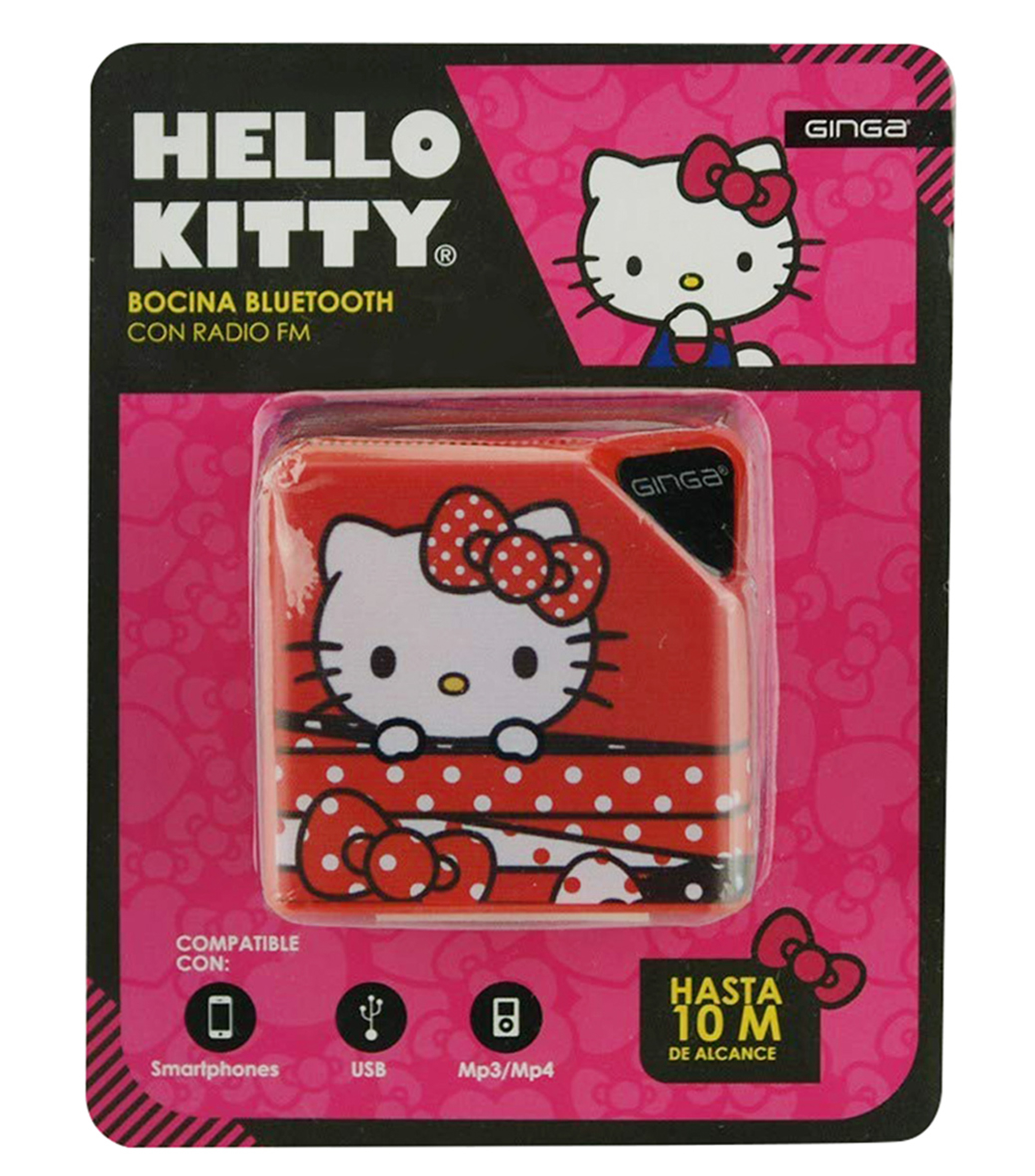 Ginga Bocina Portátil Inalámbrica Bluetooth Hello Kitty- El Palacio de  Hierro