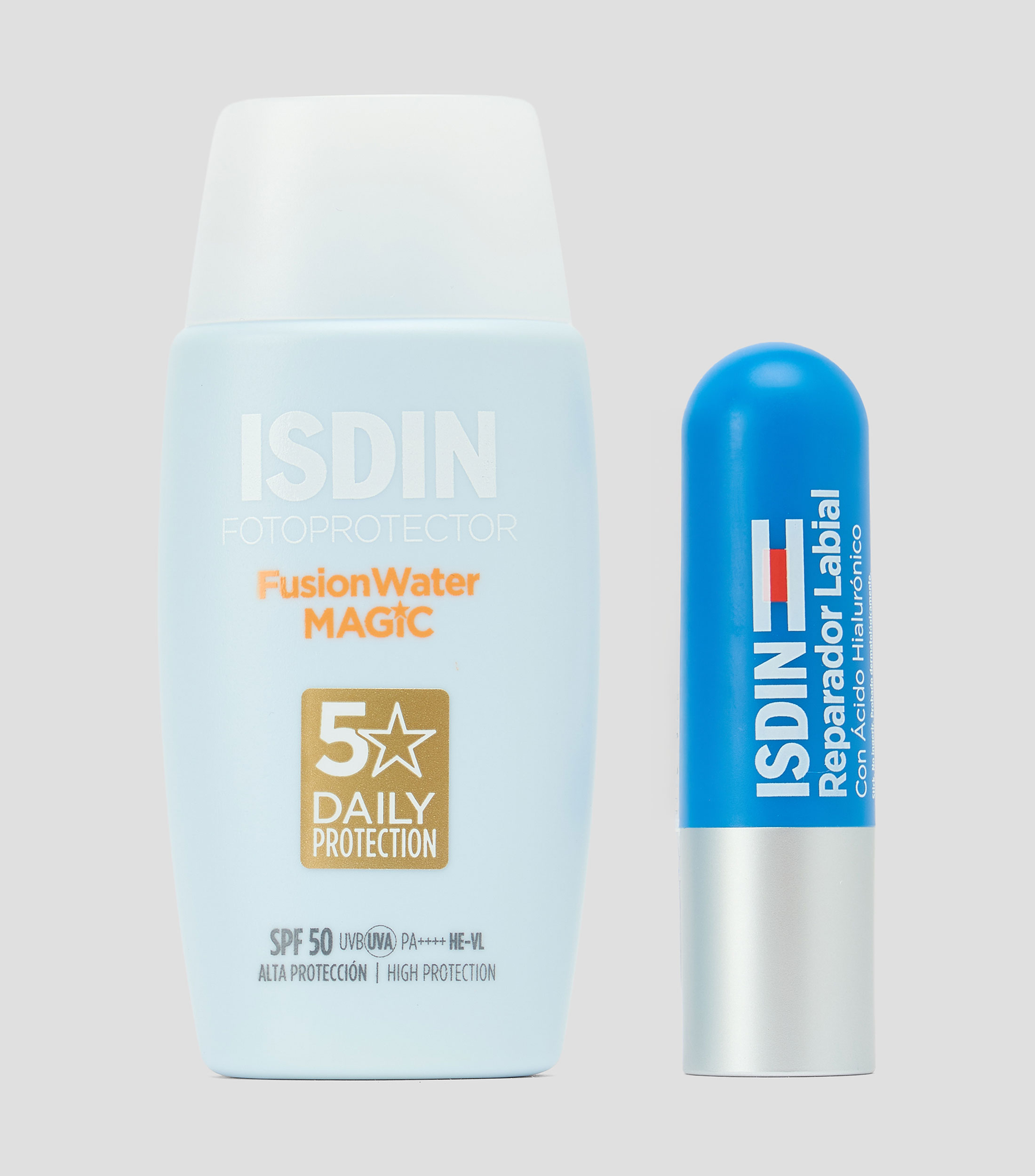 Set Fotoprotector facial y reparador labial Unisex