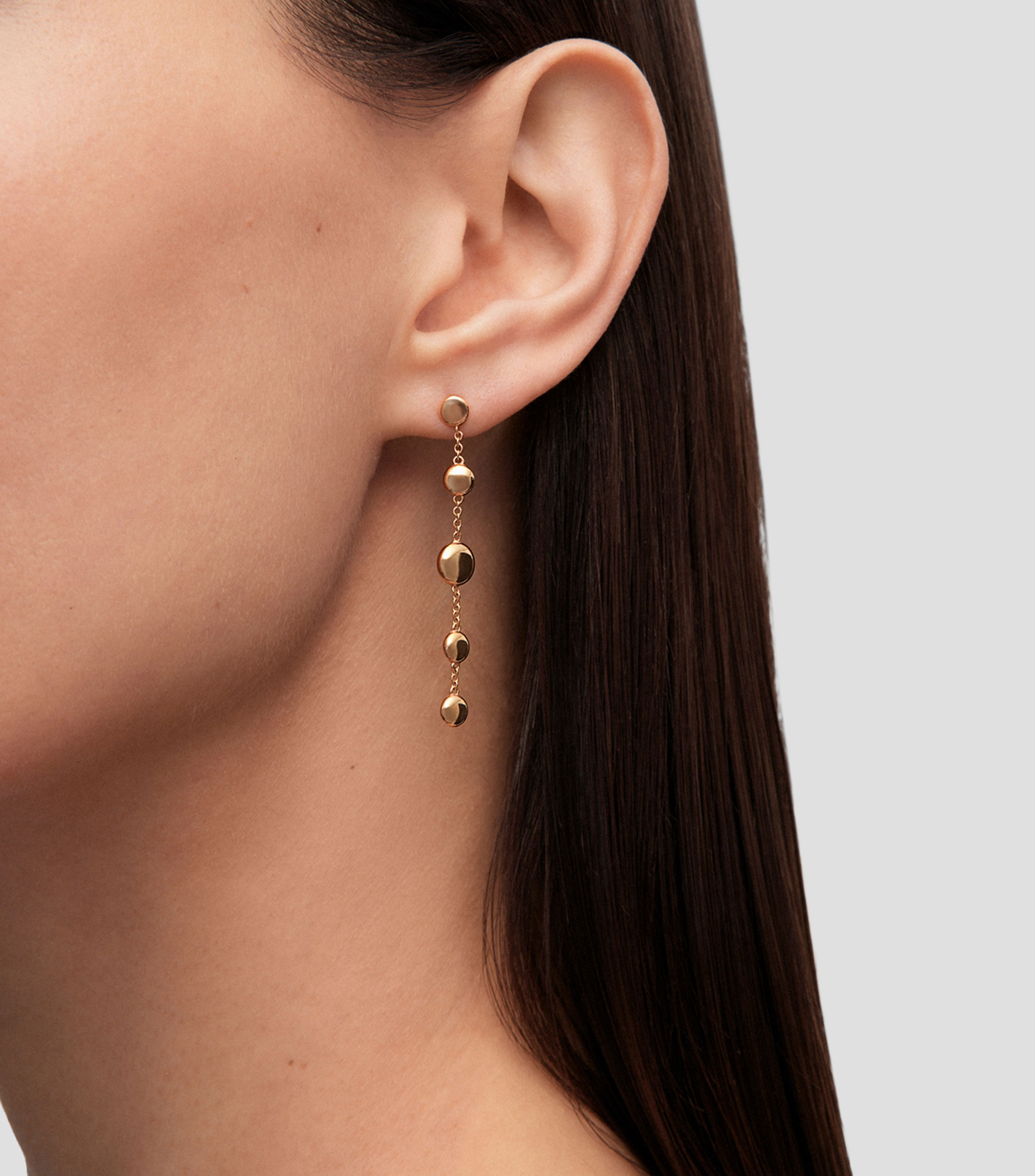 Pendientes en Oro rosa de 18 Kilates Idalia Mujer