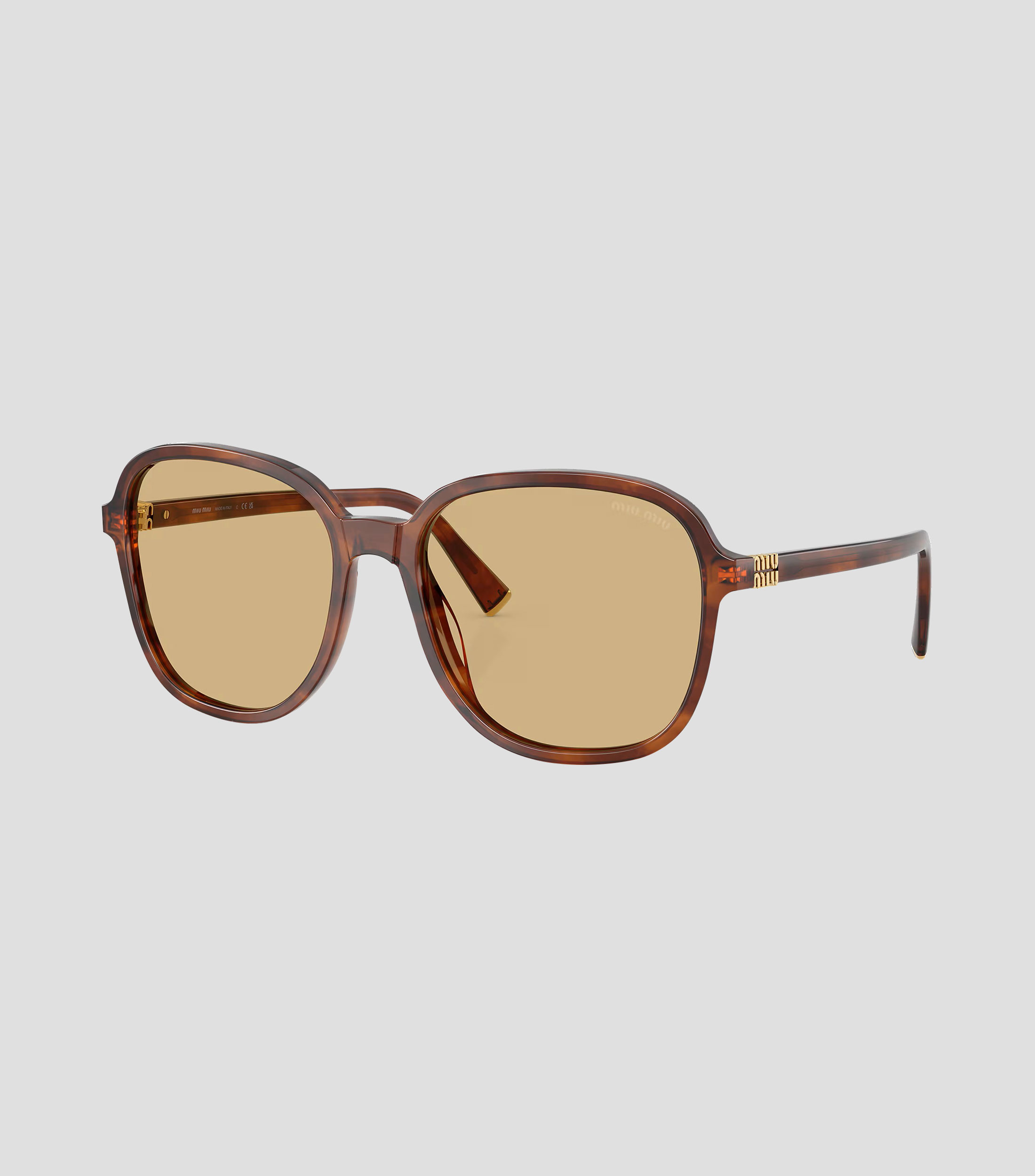Lentes de sol Miu Miu cuadrados carey Mujer