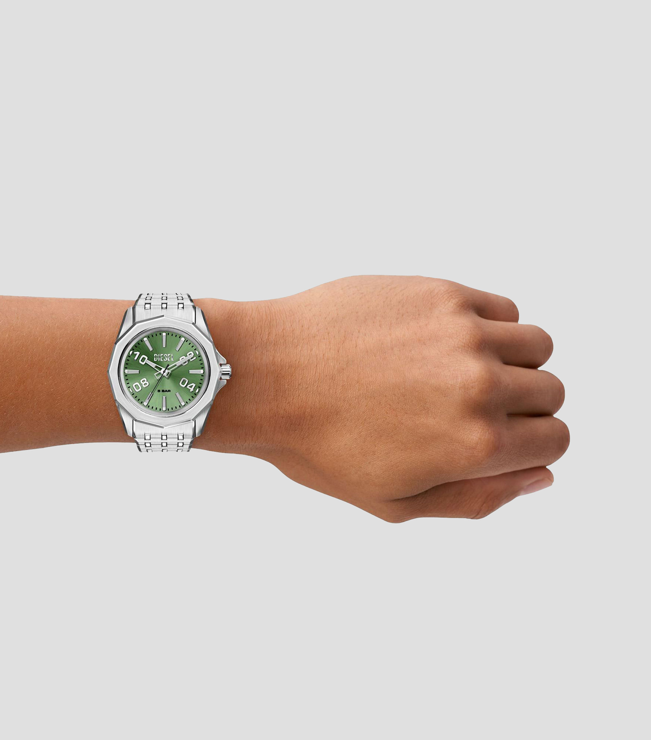 Reloj para Hombre Stinger Casual Verde, Plateado