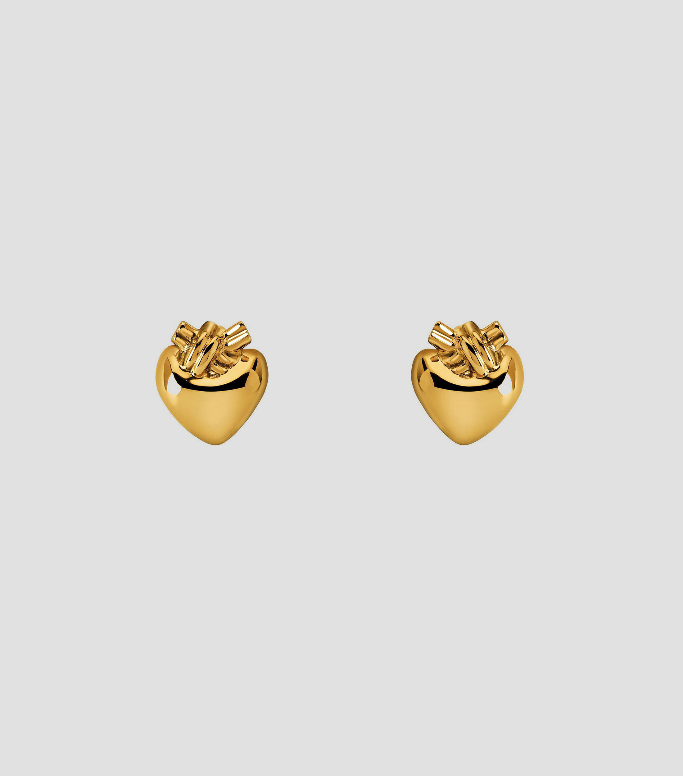 Aretes Corazon Anudado Oro