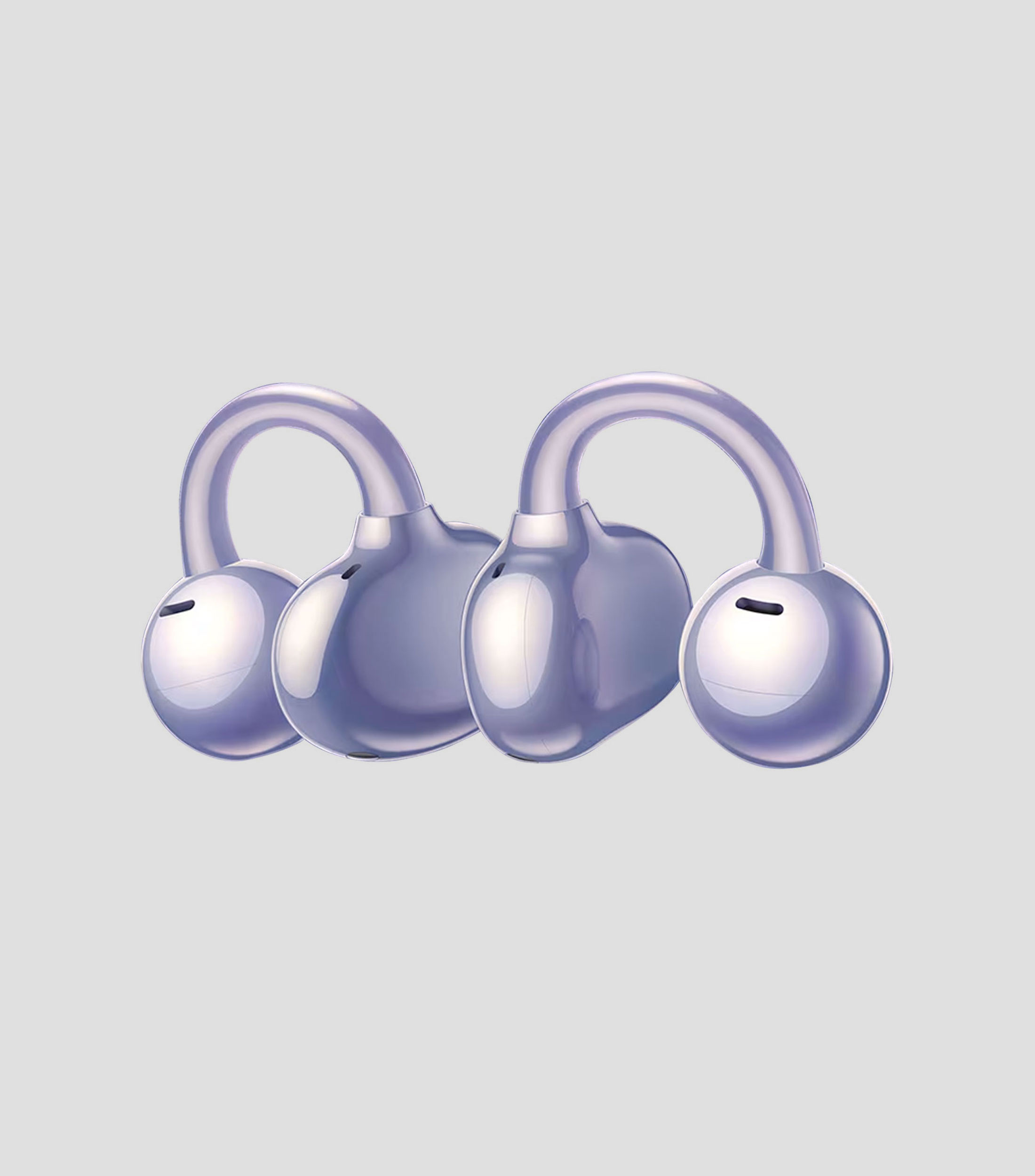 Audifonos inalambricos FreeClip Bluetooth morado