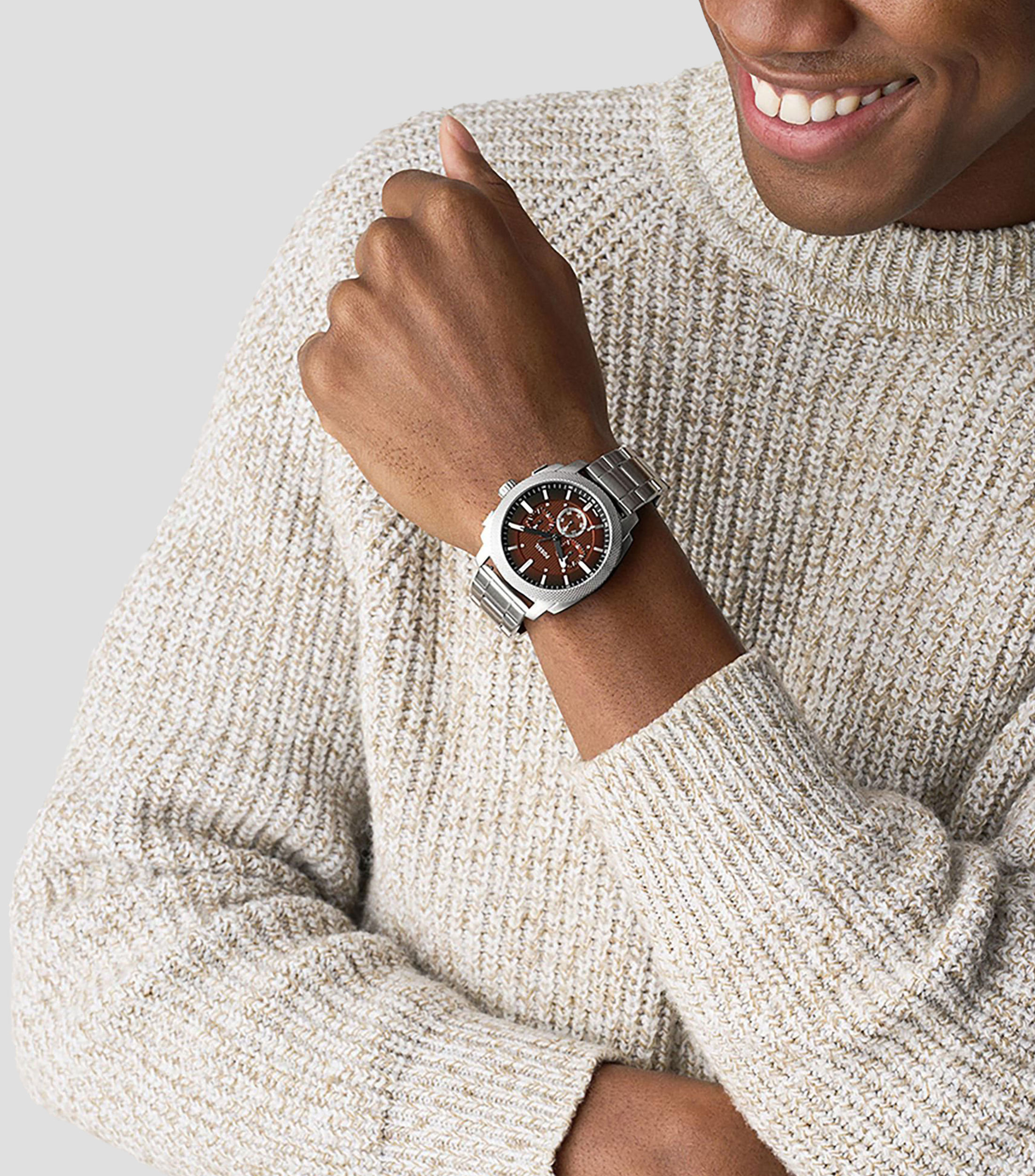 Reloj para hombre Machine casual, plateado