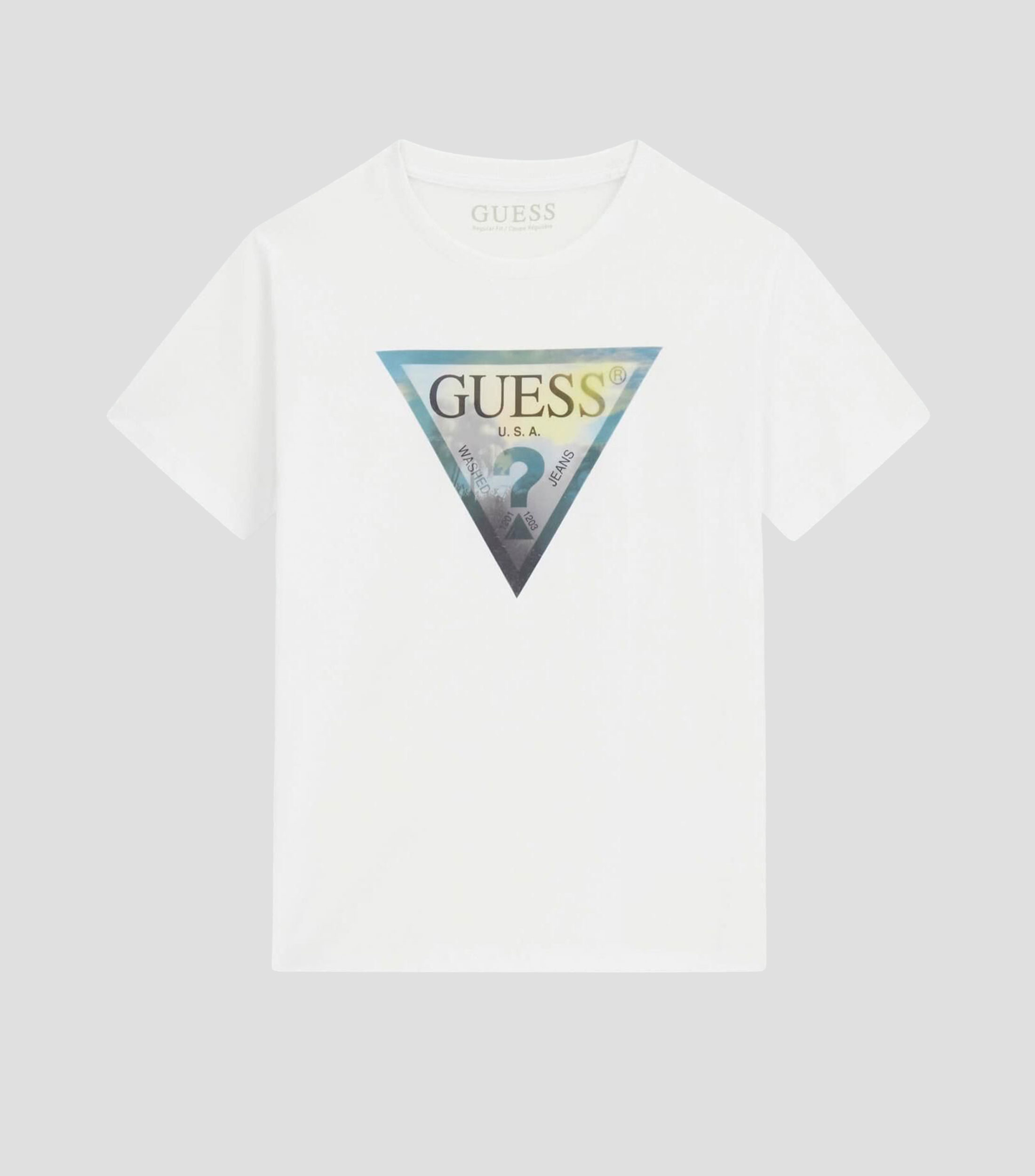 Playera cuello redondo manga corta estampada Niño