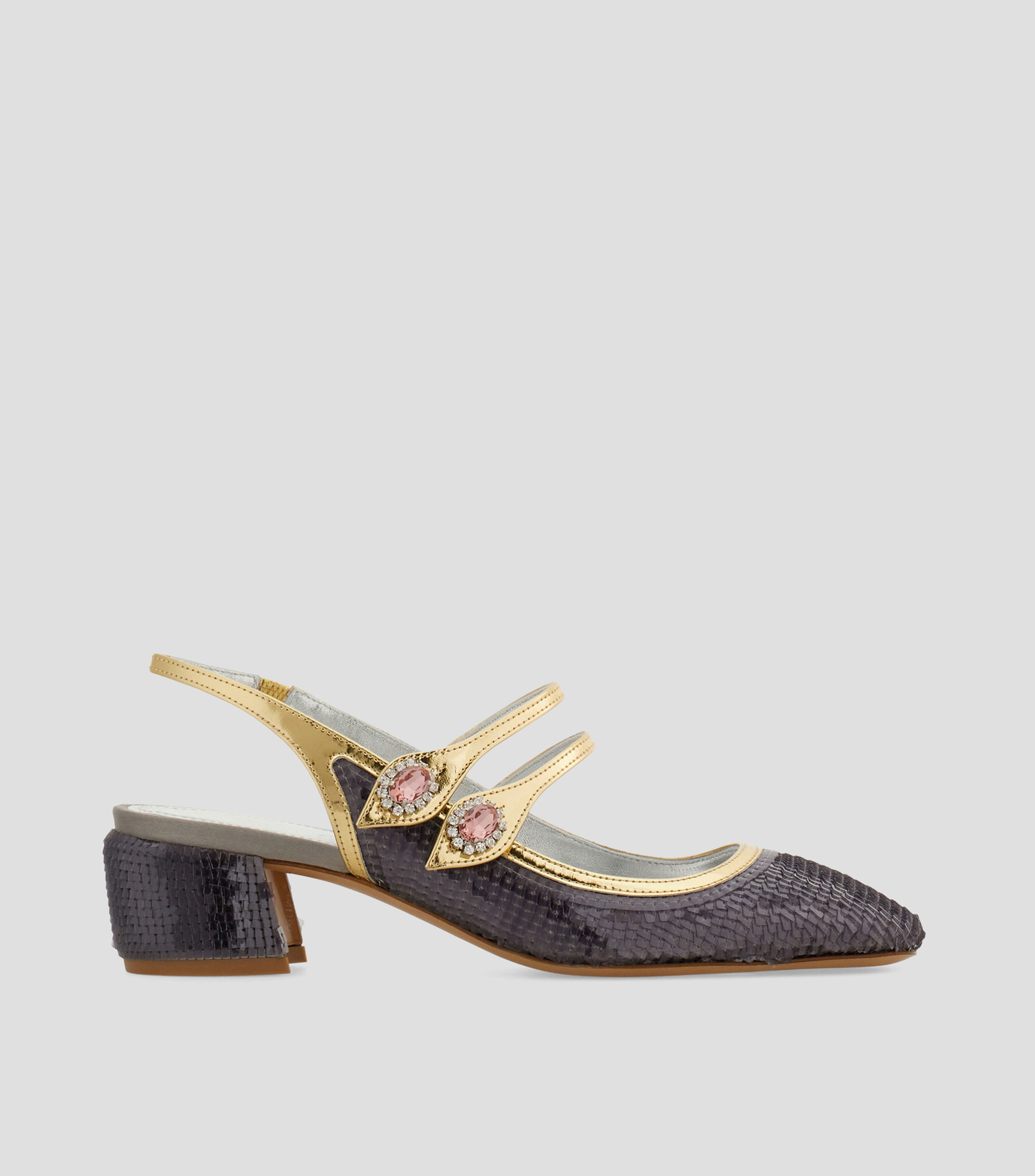 Slingbacks con cristales Mujer