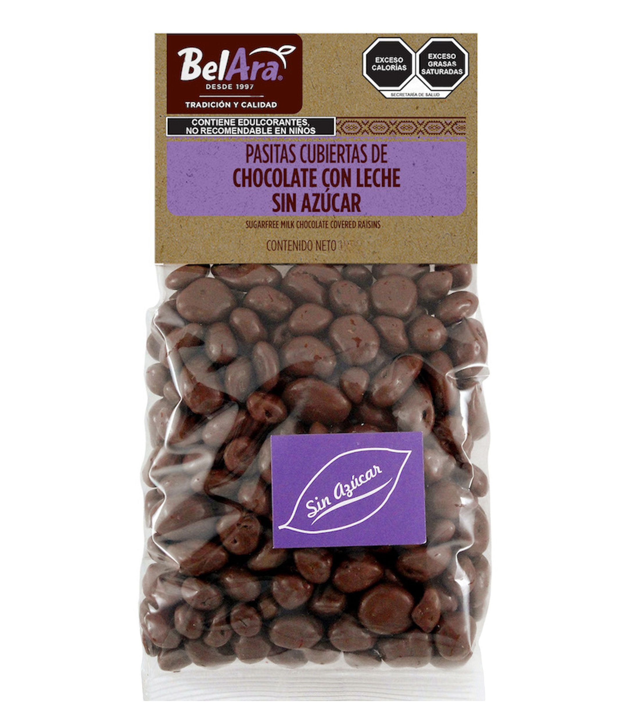 Pasita con Chocolate de Leche sin Azúcar Añadida, 250 g