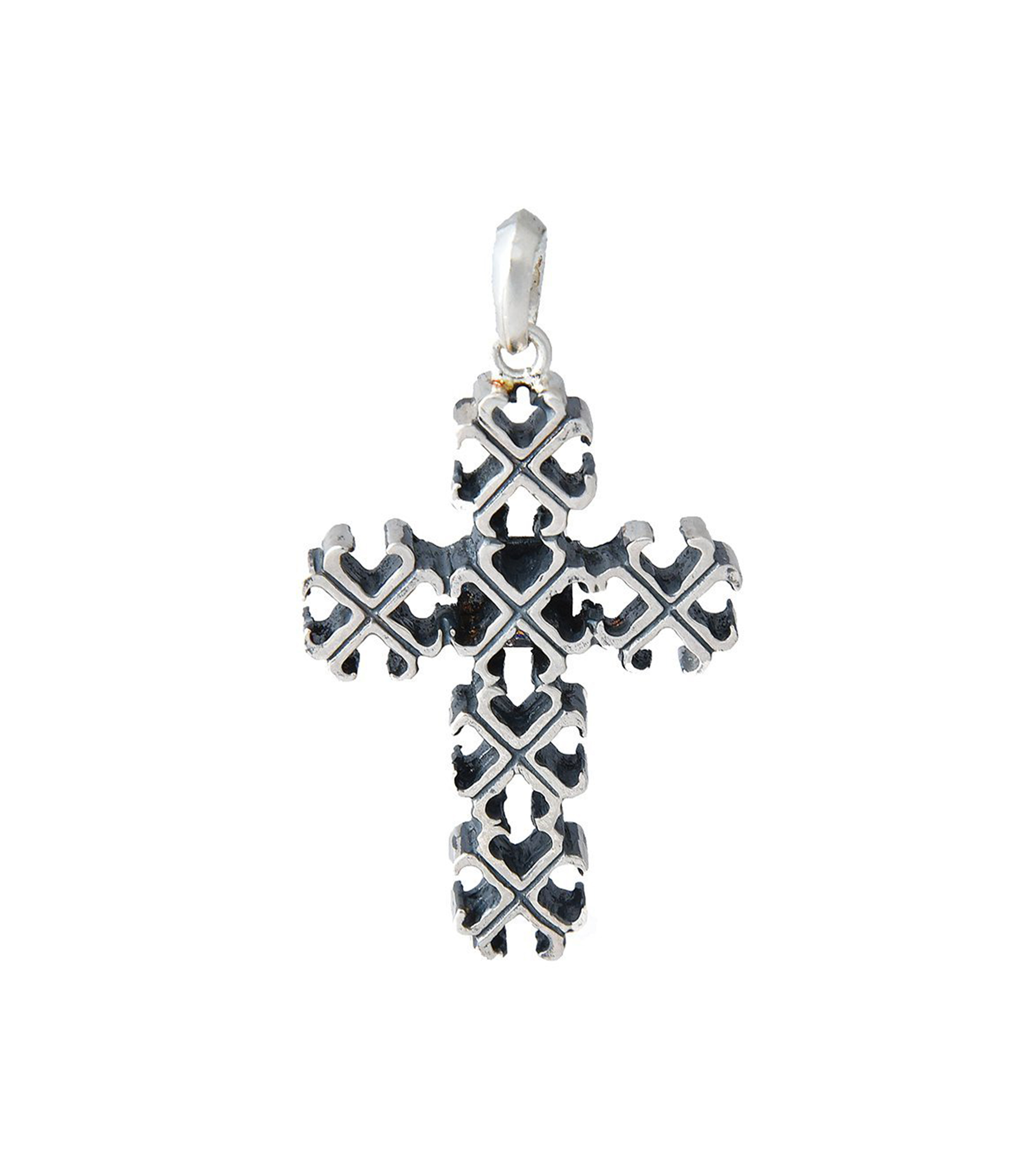 Dije de cruz en plata .925 Hombre