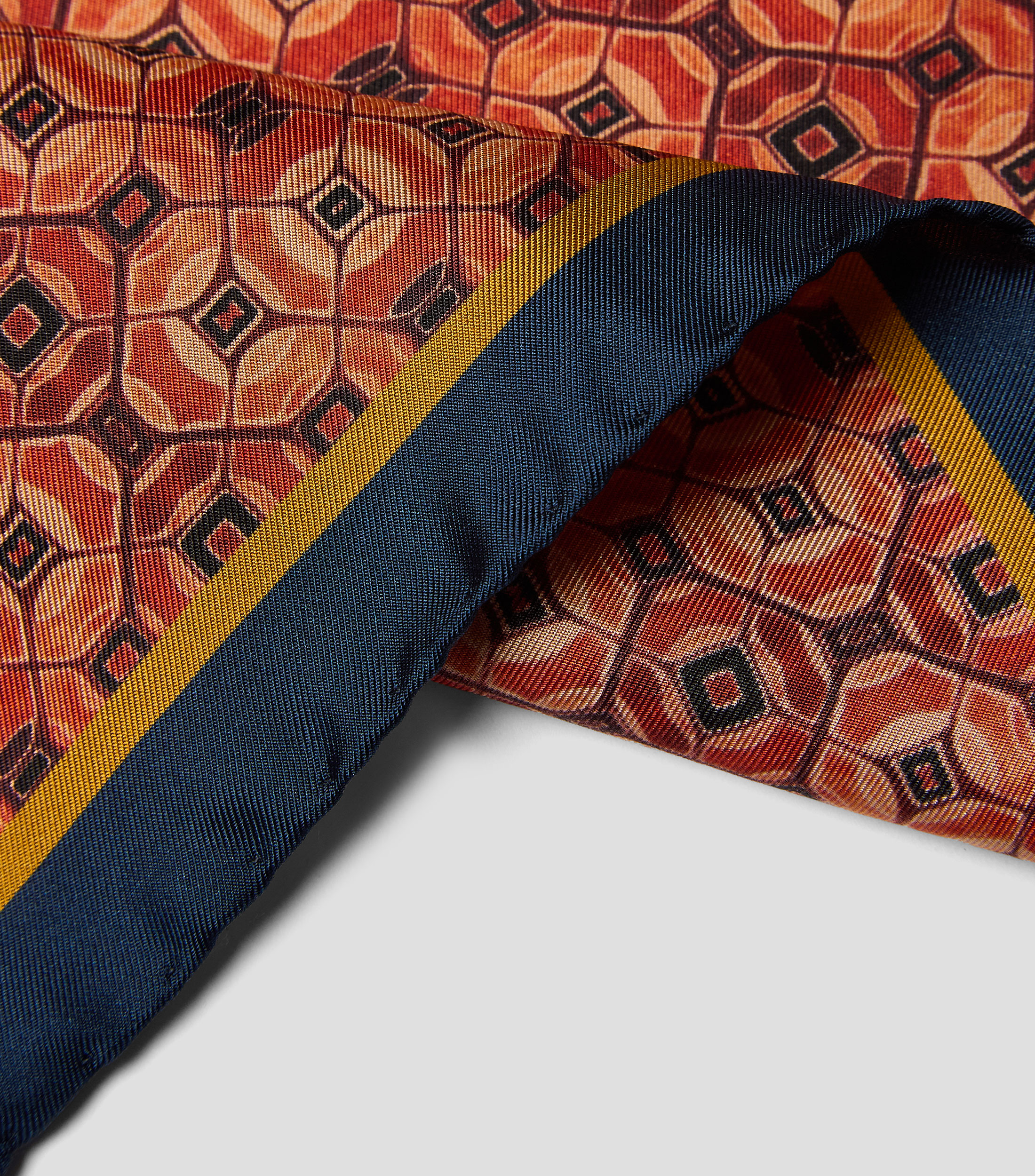 Pañuelo en seda con estampado Hombre