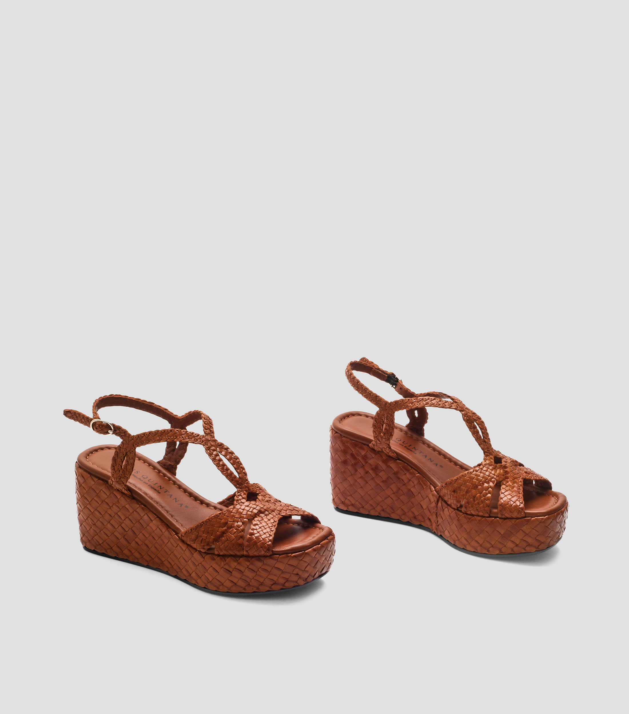 Sandalias con plataforma de cuña Mujer