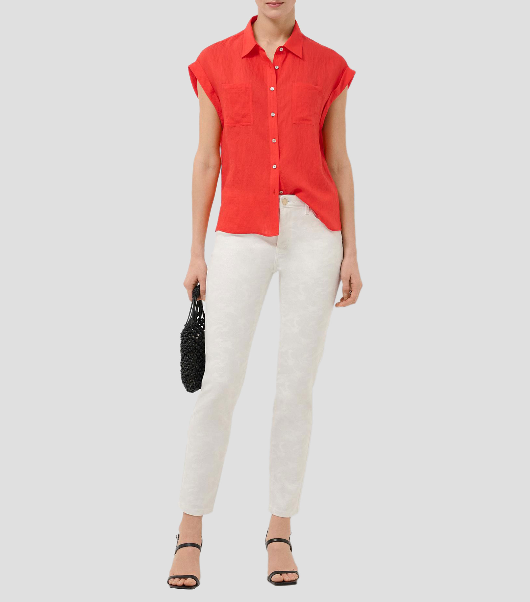 Blusa liso sin mangas Mujer