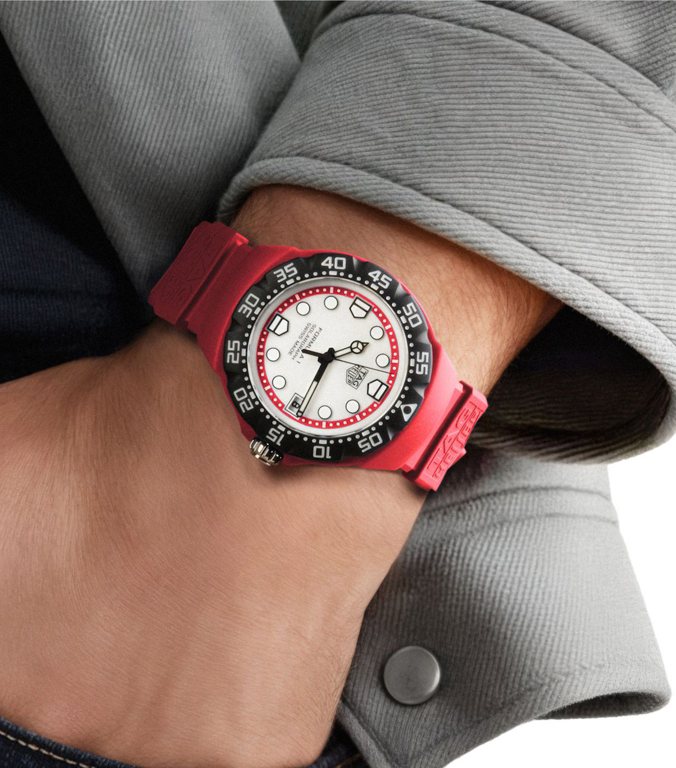 Reloj para Hombre Formula 1 Solargraph casual rojo