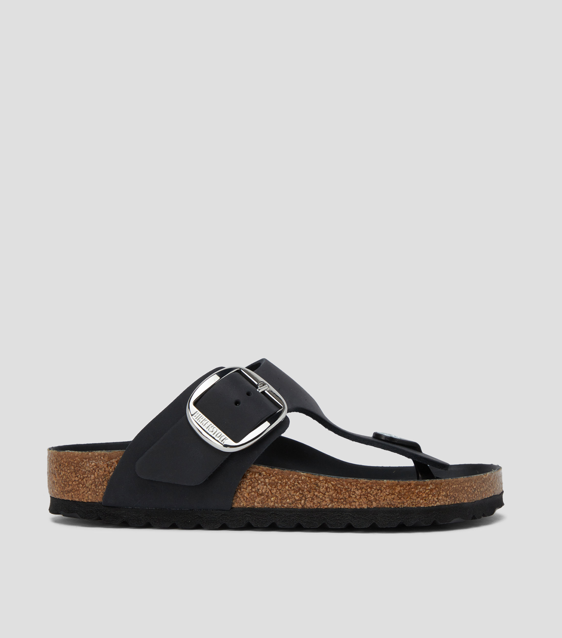 SANDALIA GIZEH BIG BUCKLE BLACK