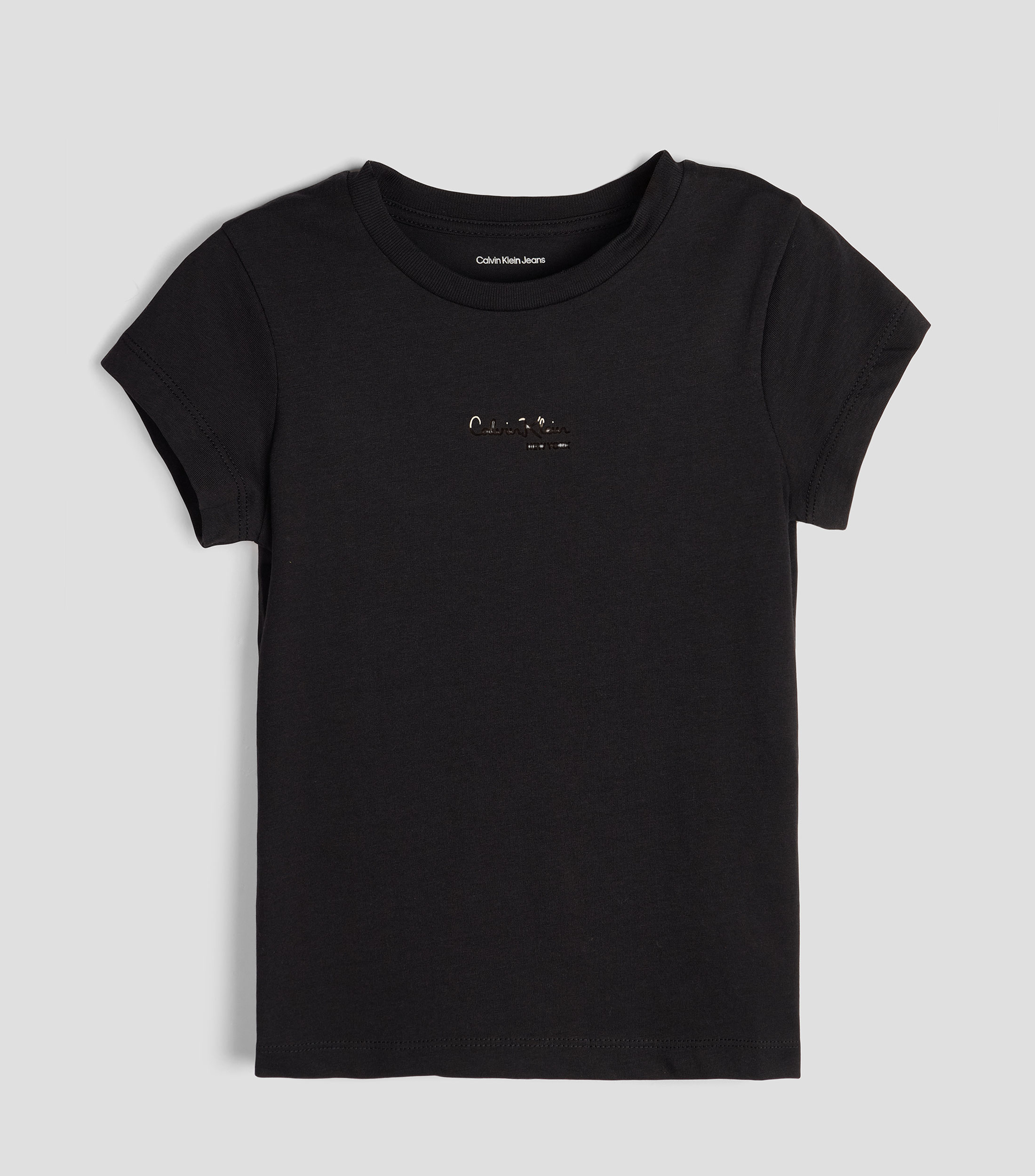 Playera cuello redondo manga corta lisa Niña