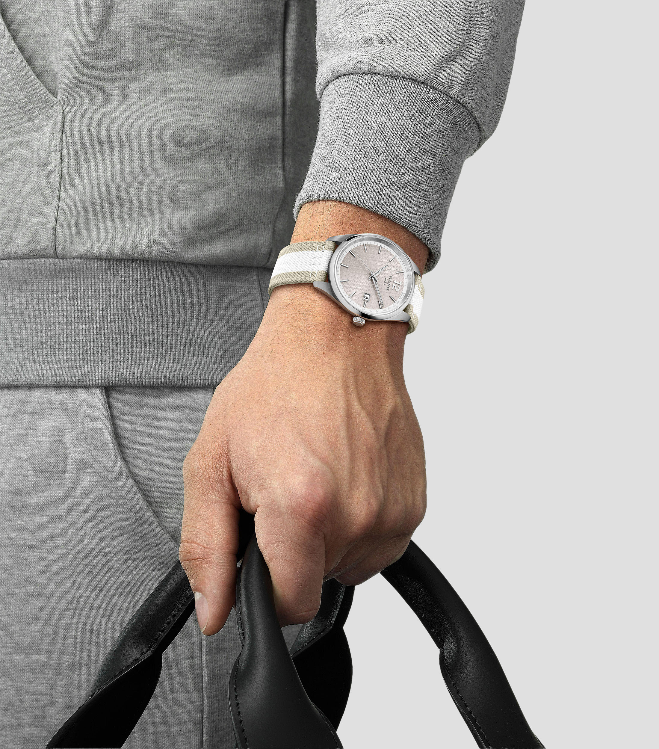 Reloj para hombre PR 100 deportivo Plateado, Gris