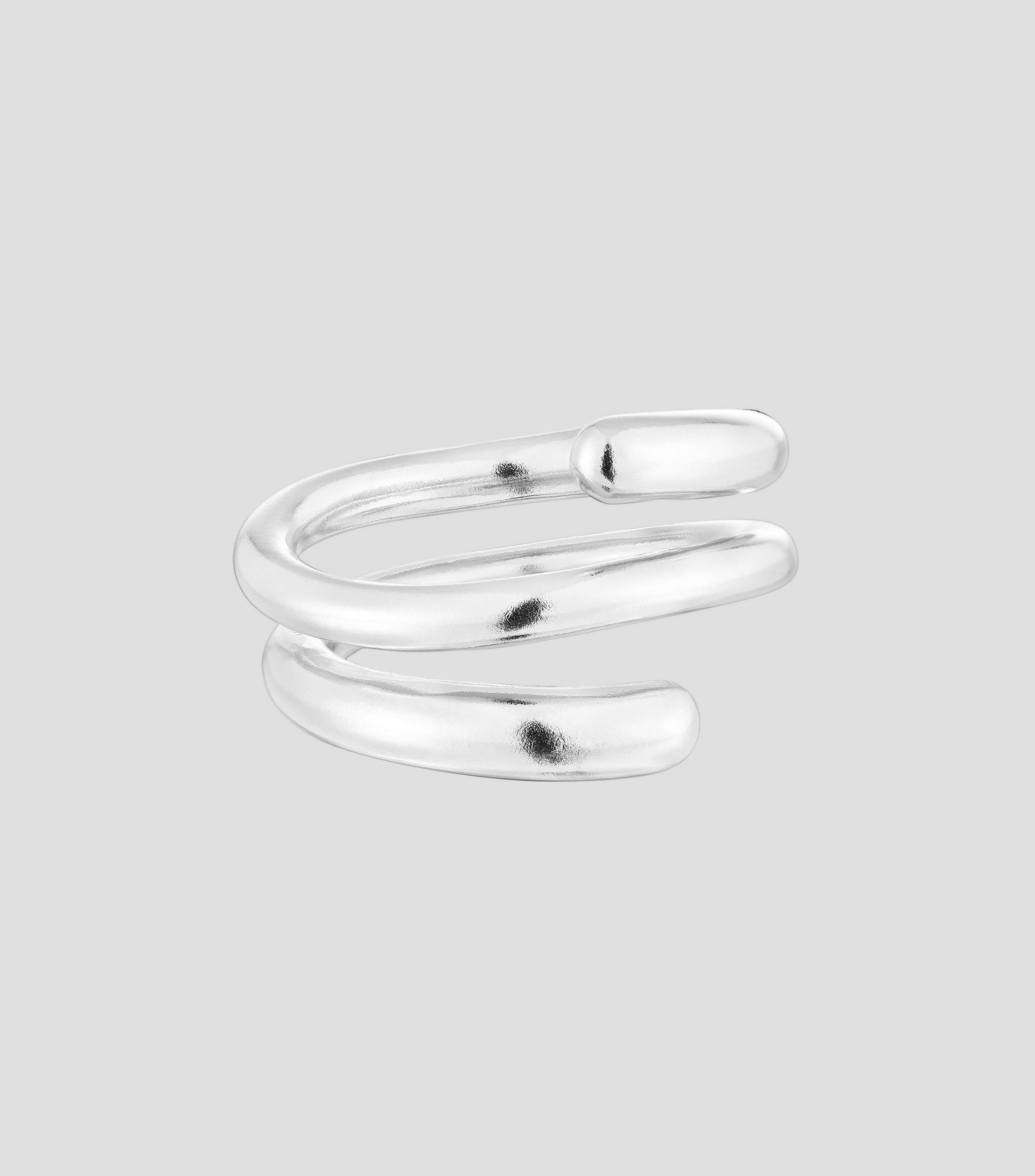 Anillo espiral en plata Mujer