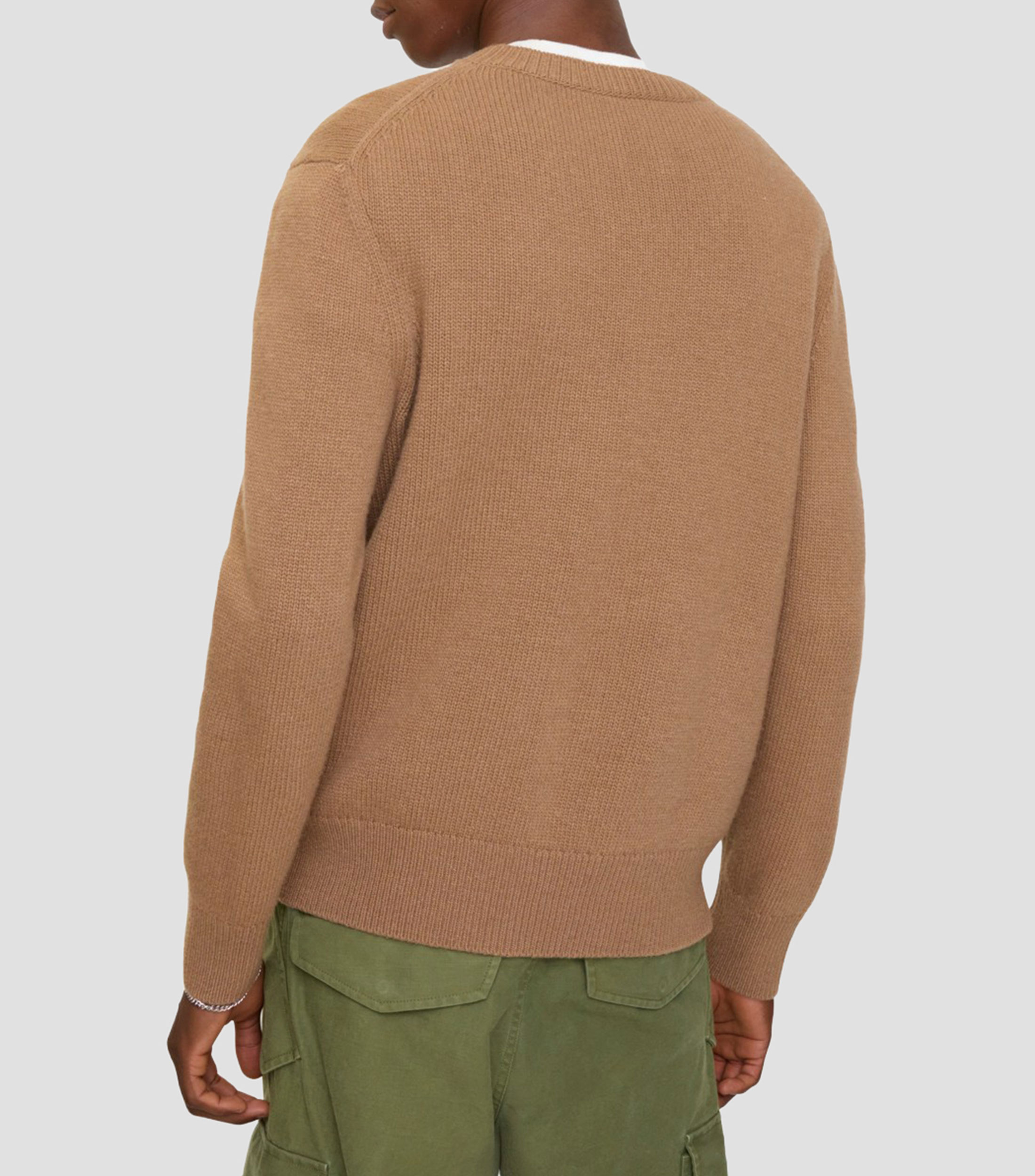 Suéter cuello redondo liso Hombre