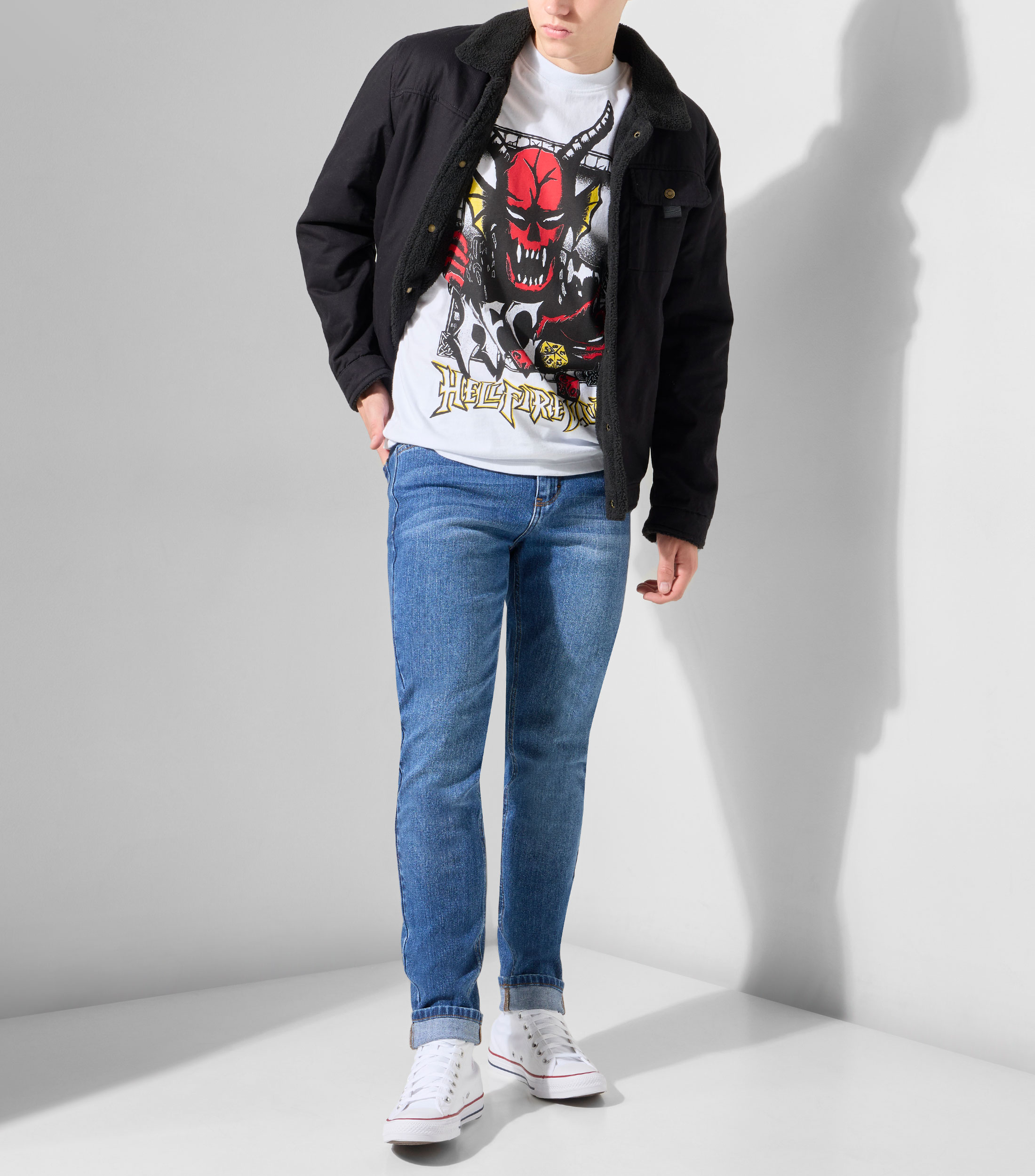 Playera cuello redondo manga corta Stranger Things Hombre