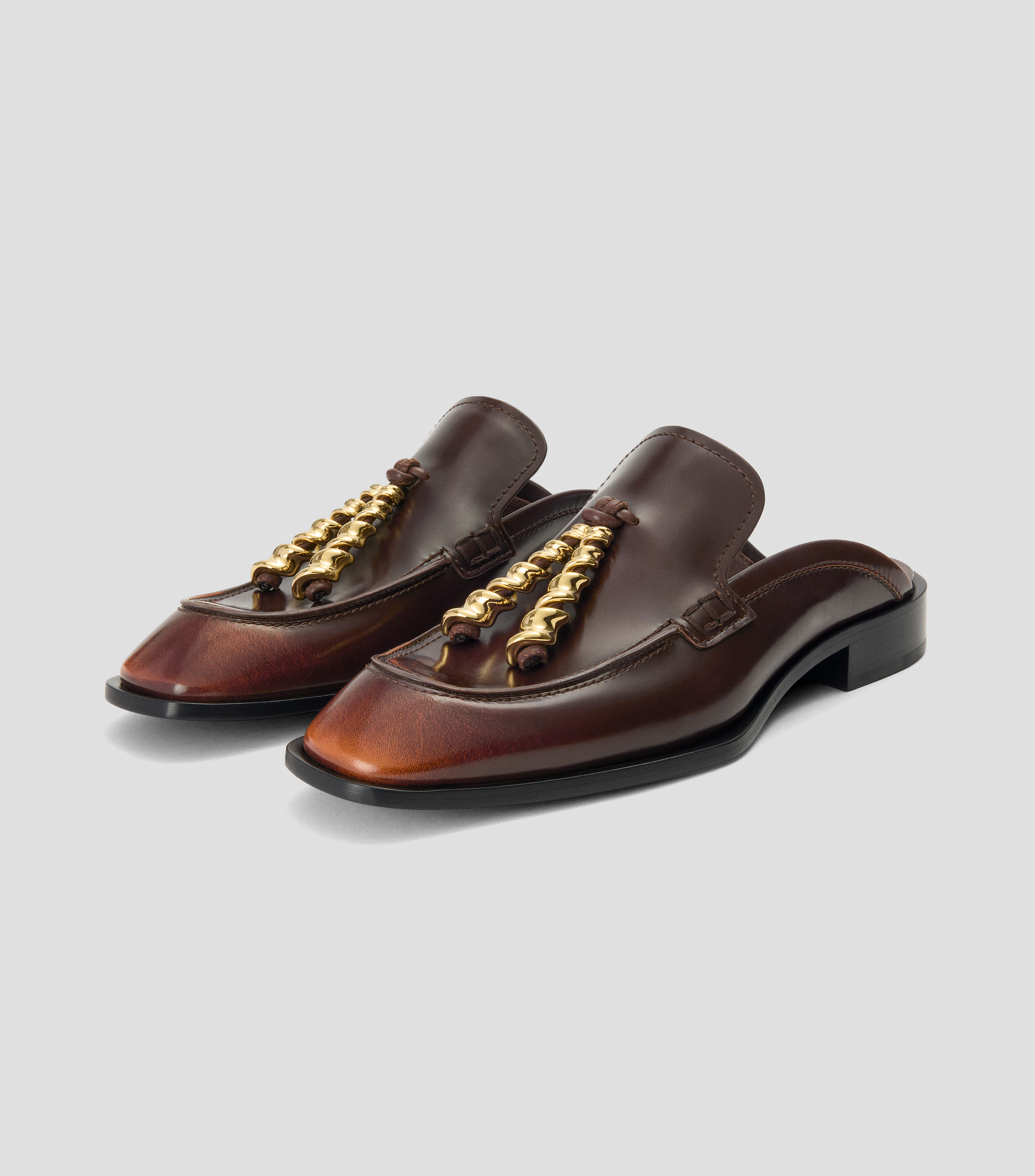 Mule mocasín Edge en piel de ternera cepillada Mujer