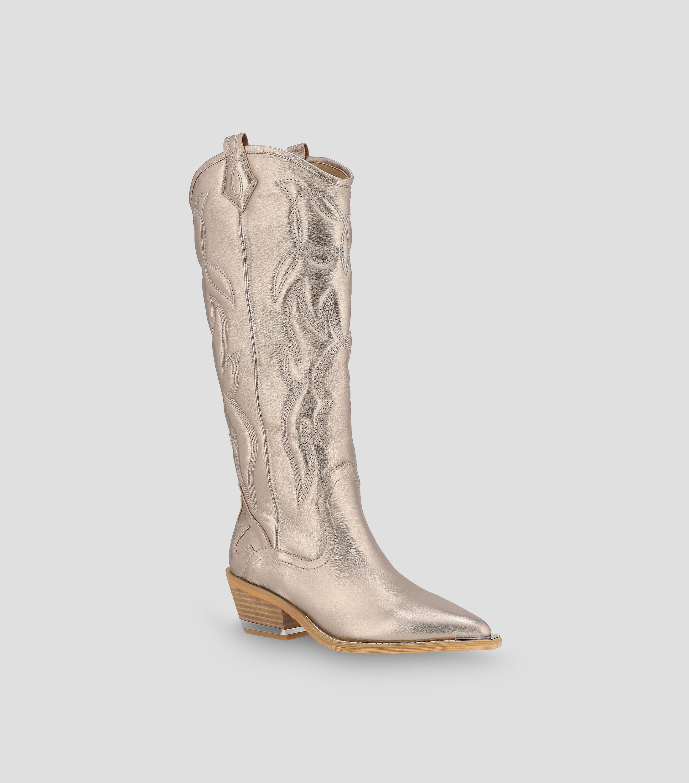 Botas con Tacón Medio Cuadrado Mujer