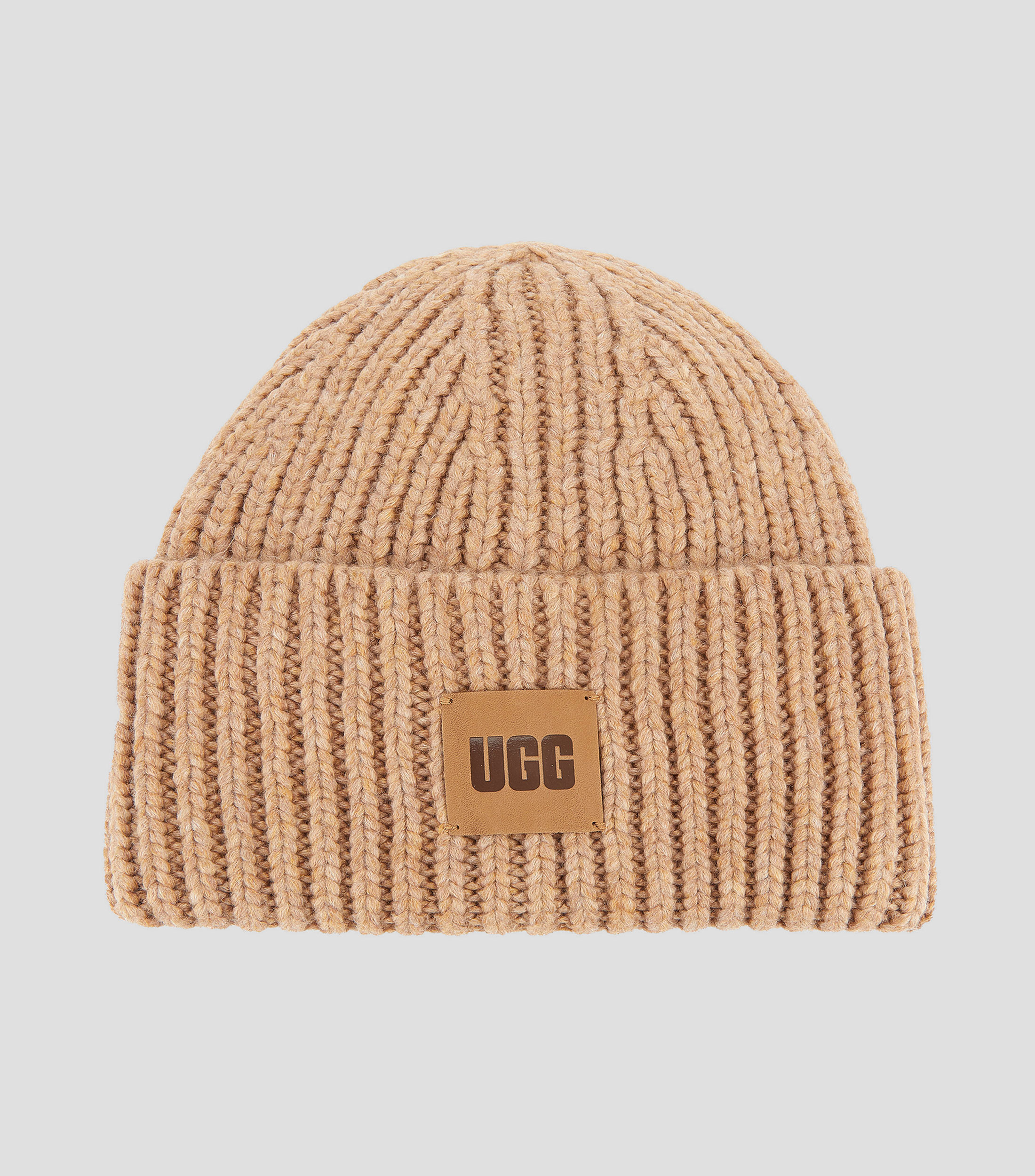 Gorro en tejido de punto con logotipo a tono Mujer