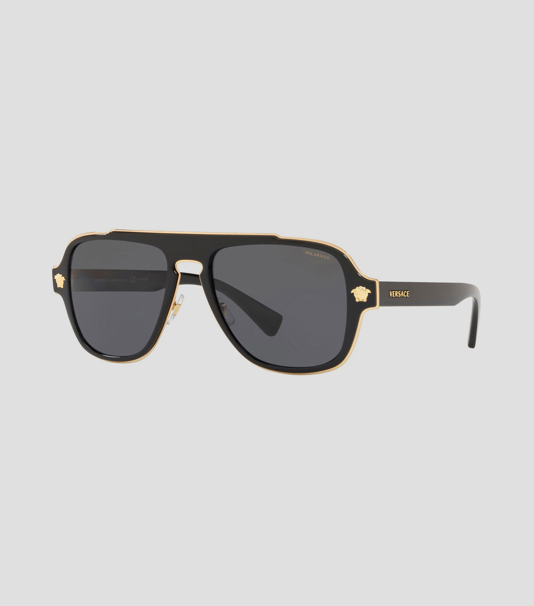 Lentes de sol aviador negros Hombre
