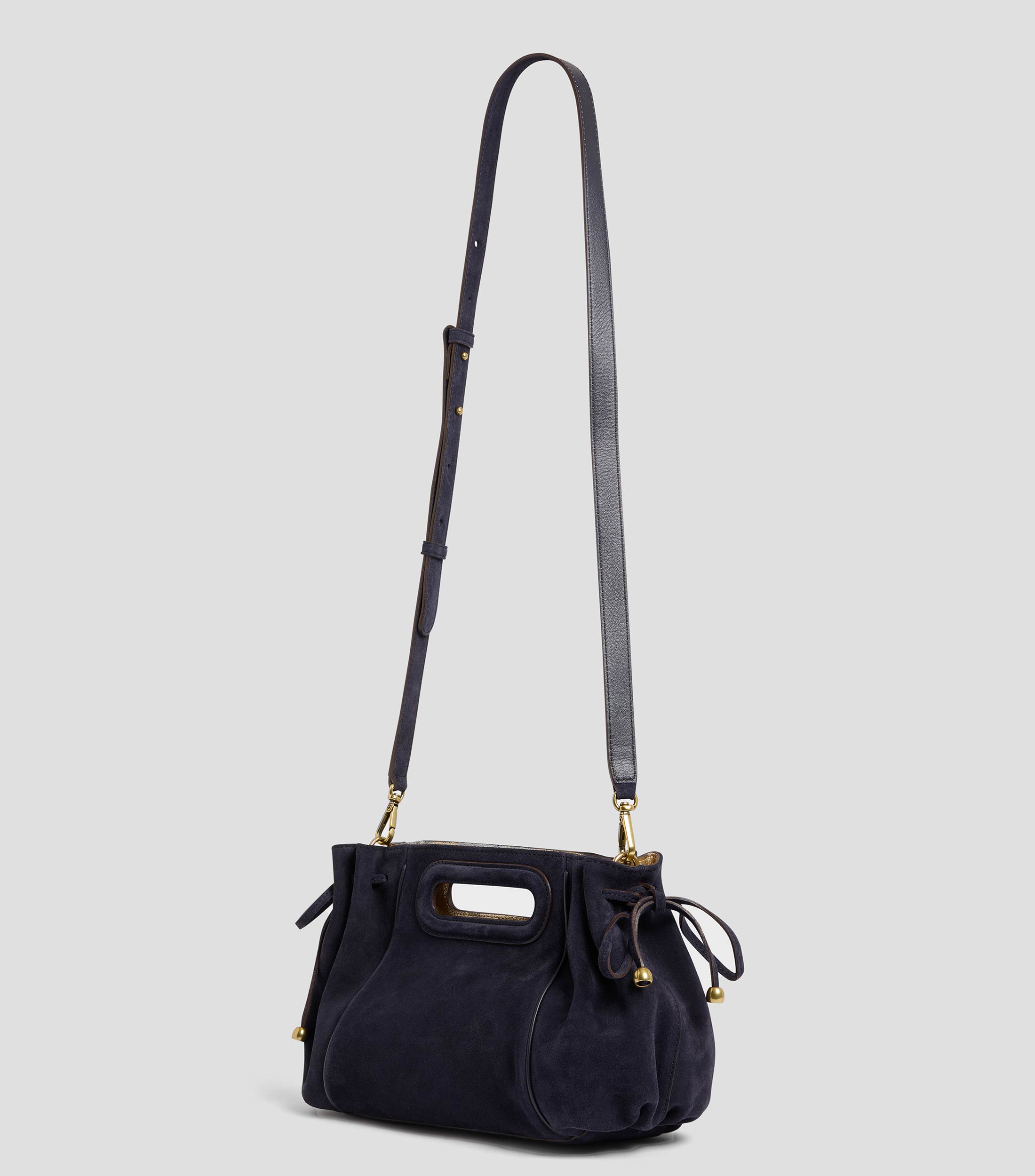 Bolsa mini crossbody morado en piel Mini Dany Mujer