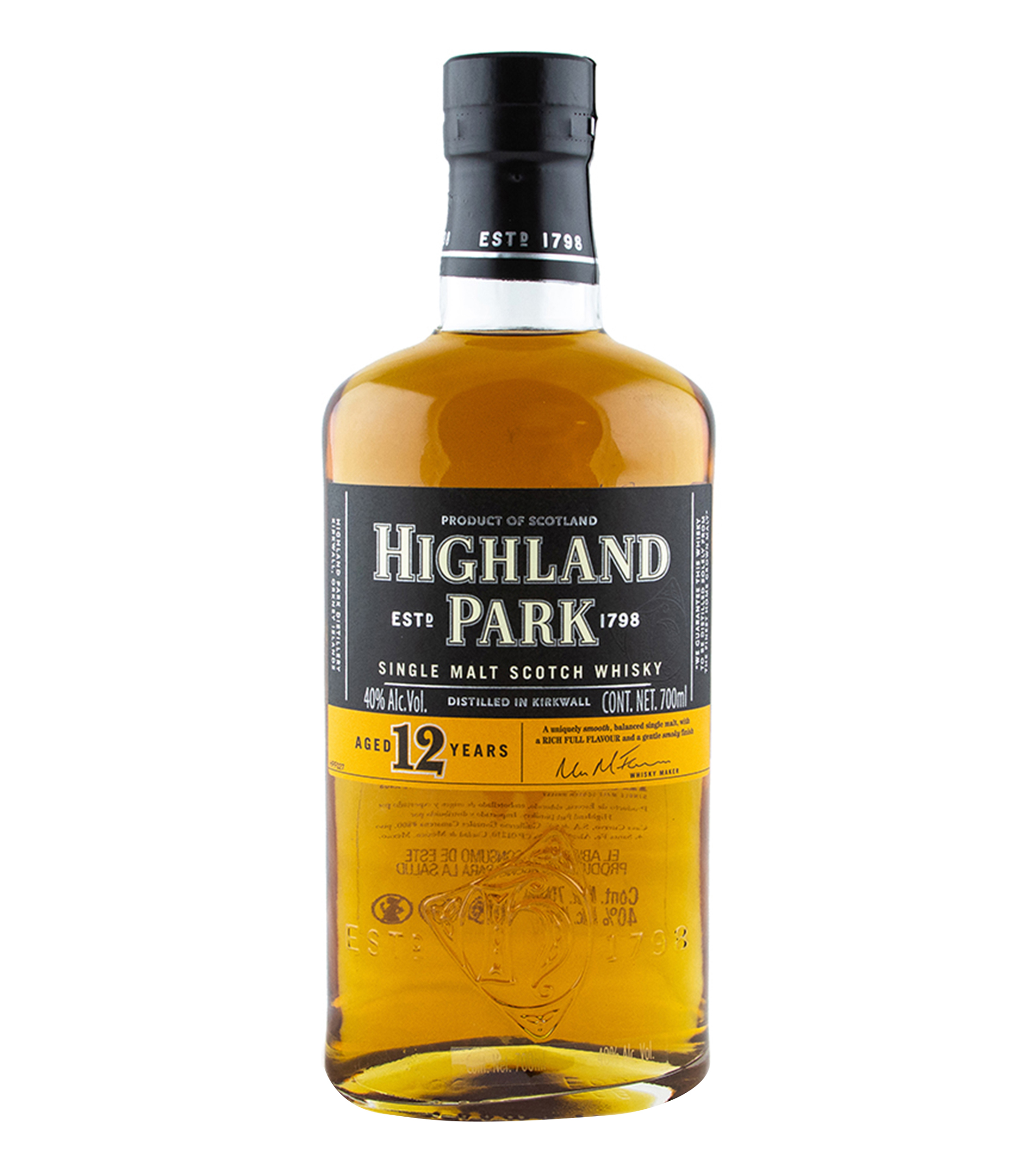 Whisky Highland Park 12 Años, 700 ml