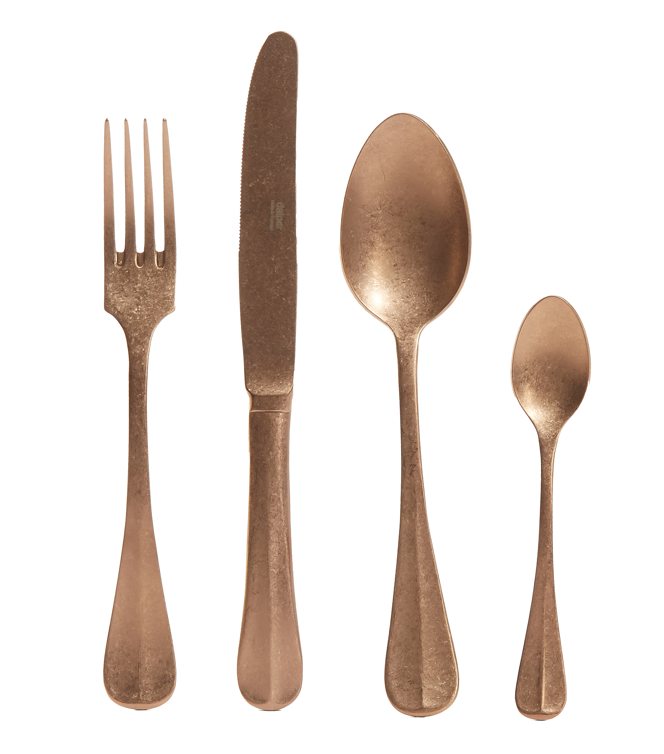 Dalper Set De Cubiertos 24 Piezas Baguette Cooper Vintage En Acero Inoxidable 40990182