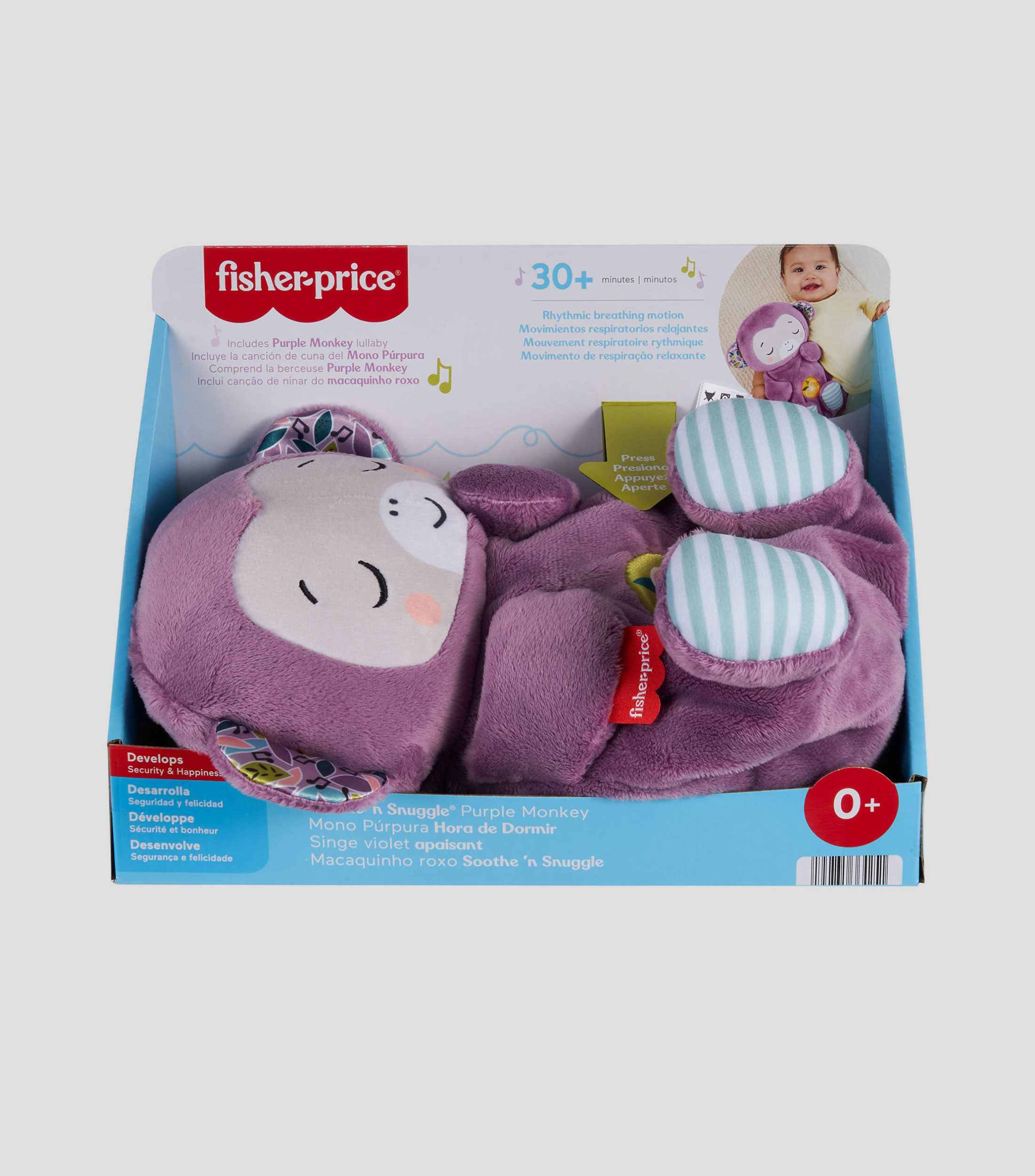 Peluche Mono Morado Hora de Dormir