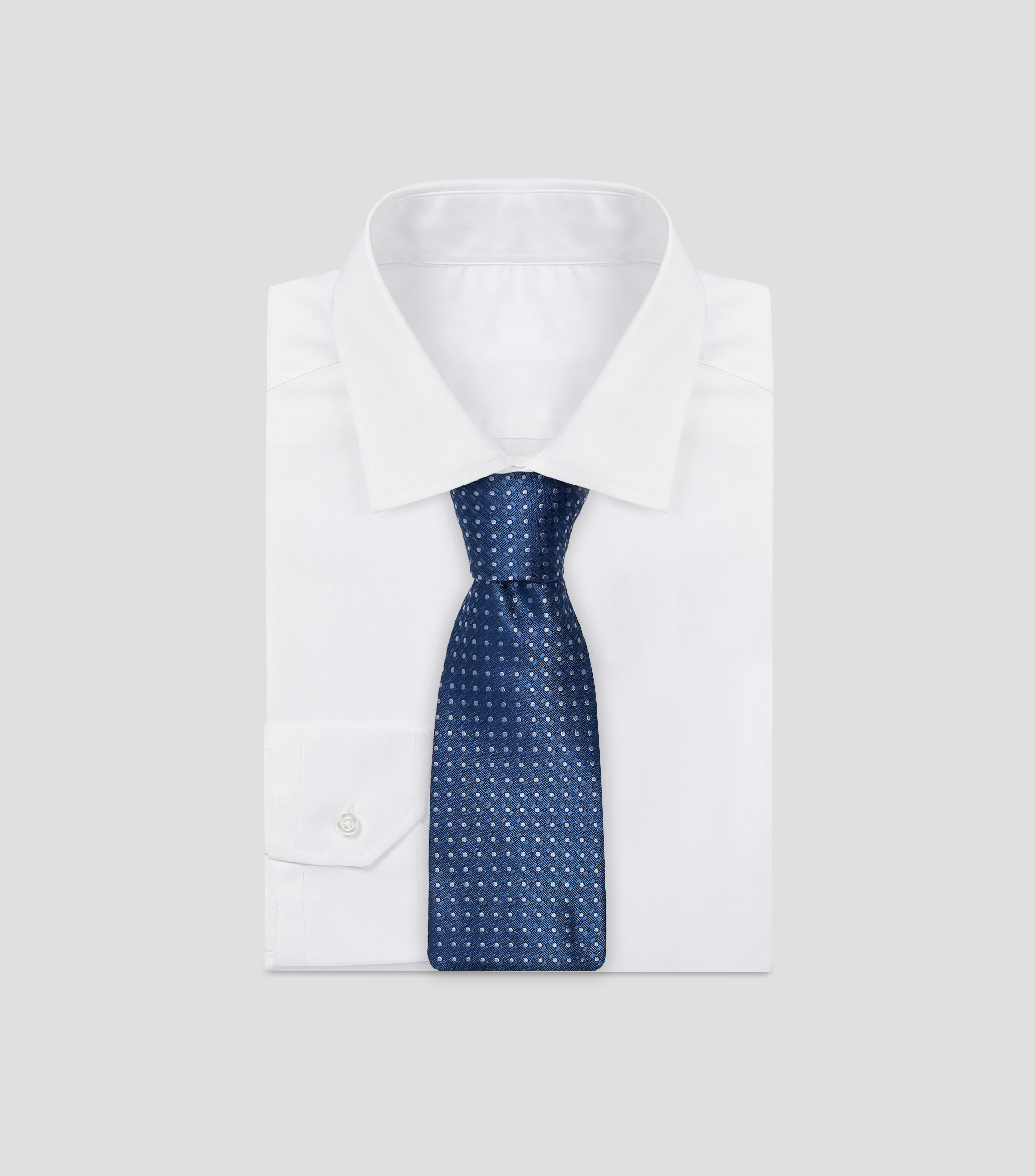 Corbata ancha de seda estampada