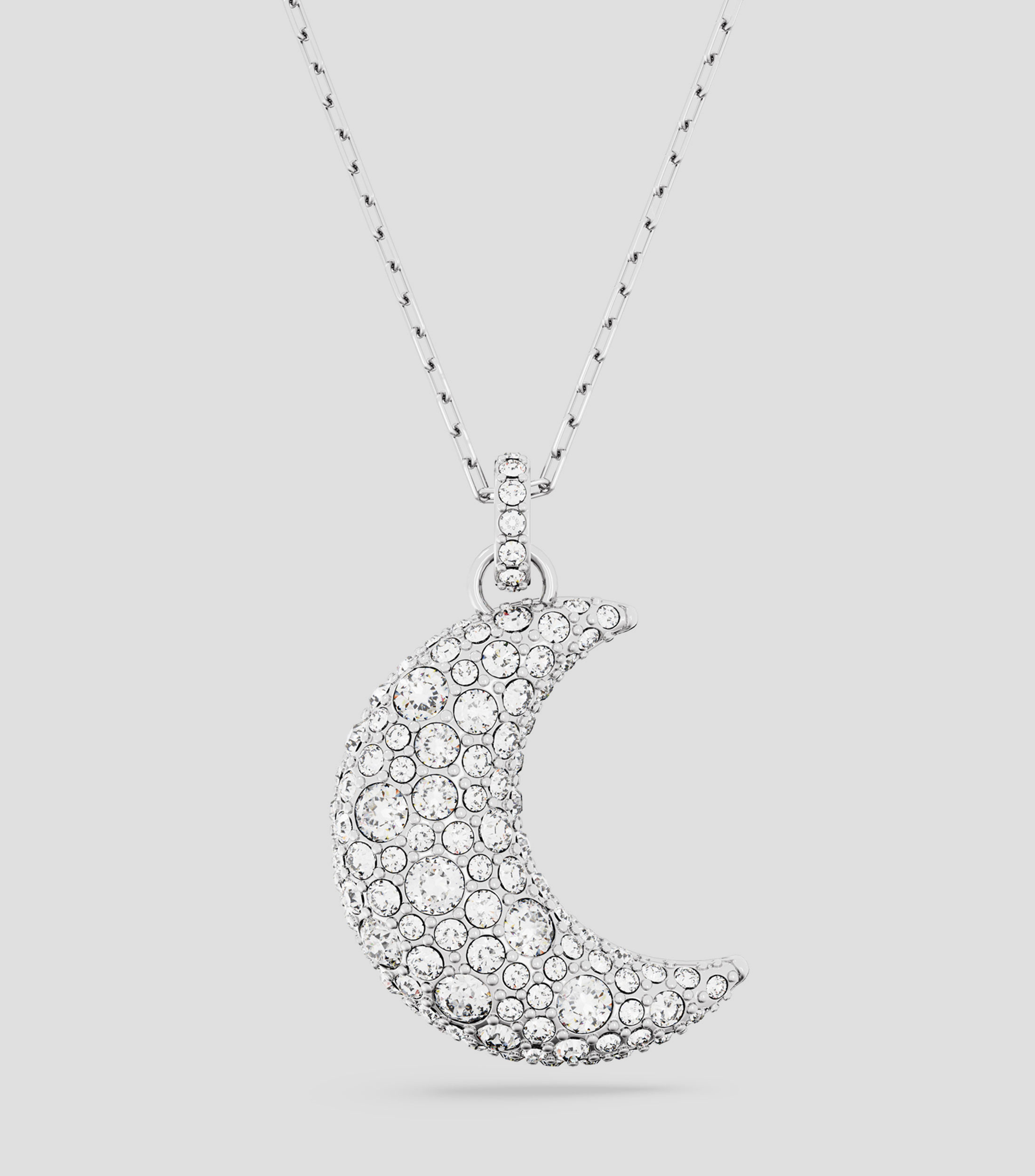Collar con Luna de cristales en pavé Mujer