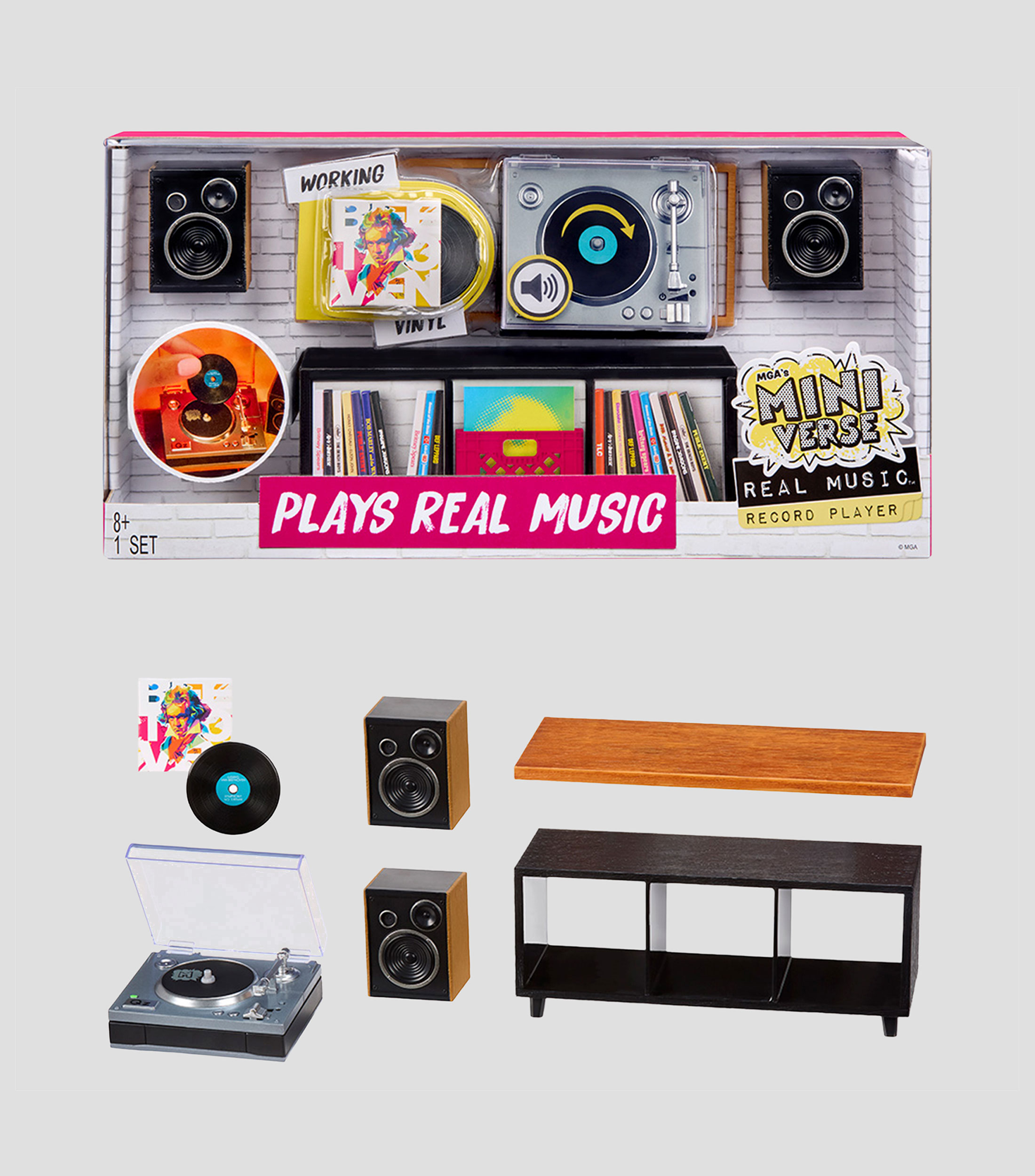Juguete Sorpresa Miniverse-Real Music Record Player