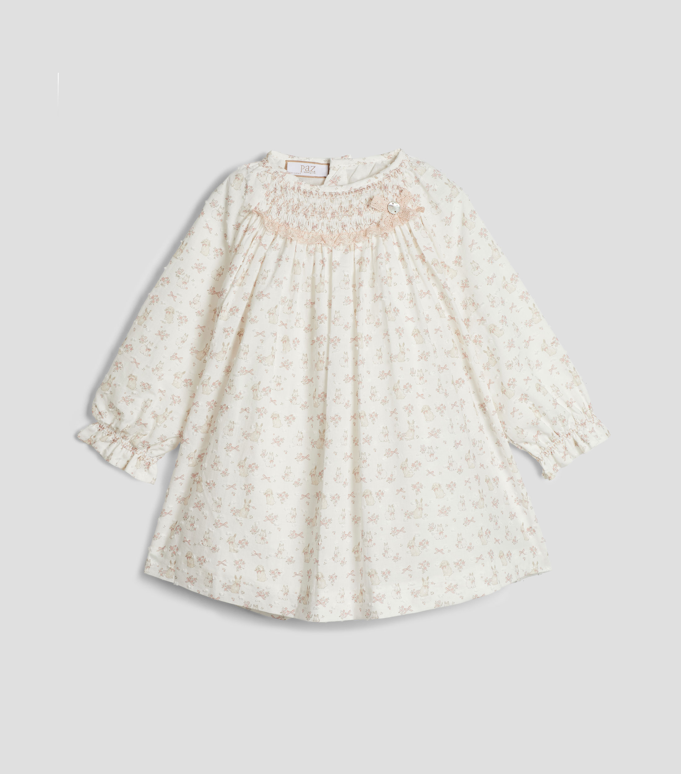 Vestido de manga larga estampado Leira Bebé