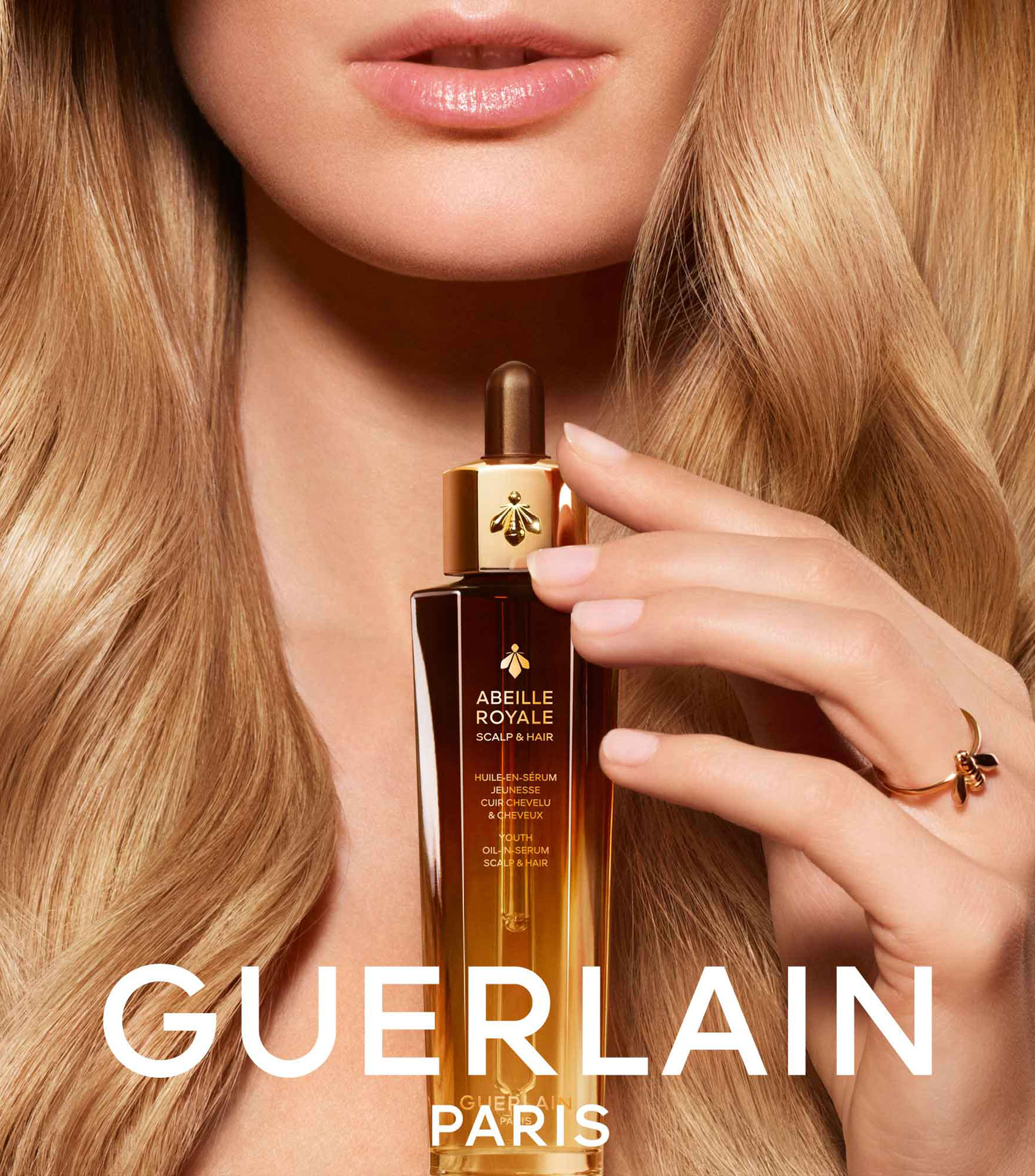 Aceite de Juventud para Cuero Cabelludo y Cabello Abeille Royale, 50 ml