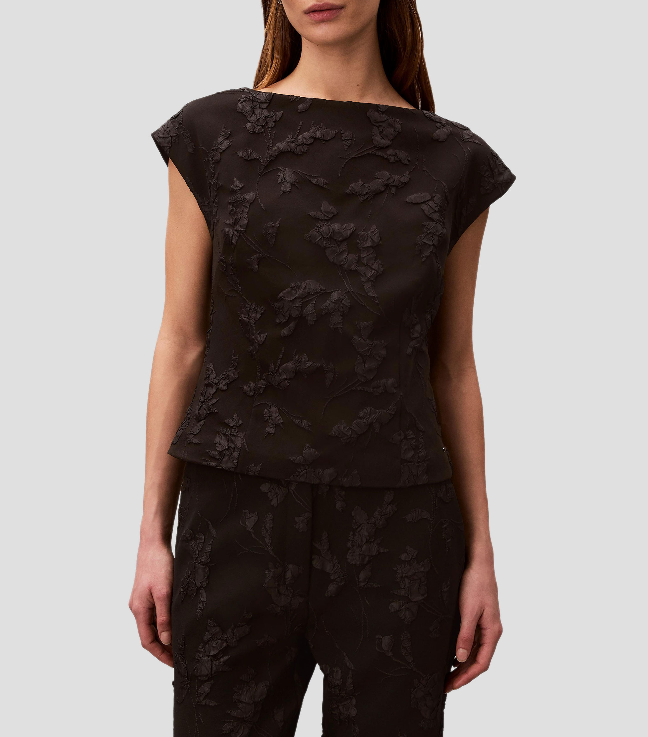 Blusa lisa manga corta Mujer