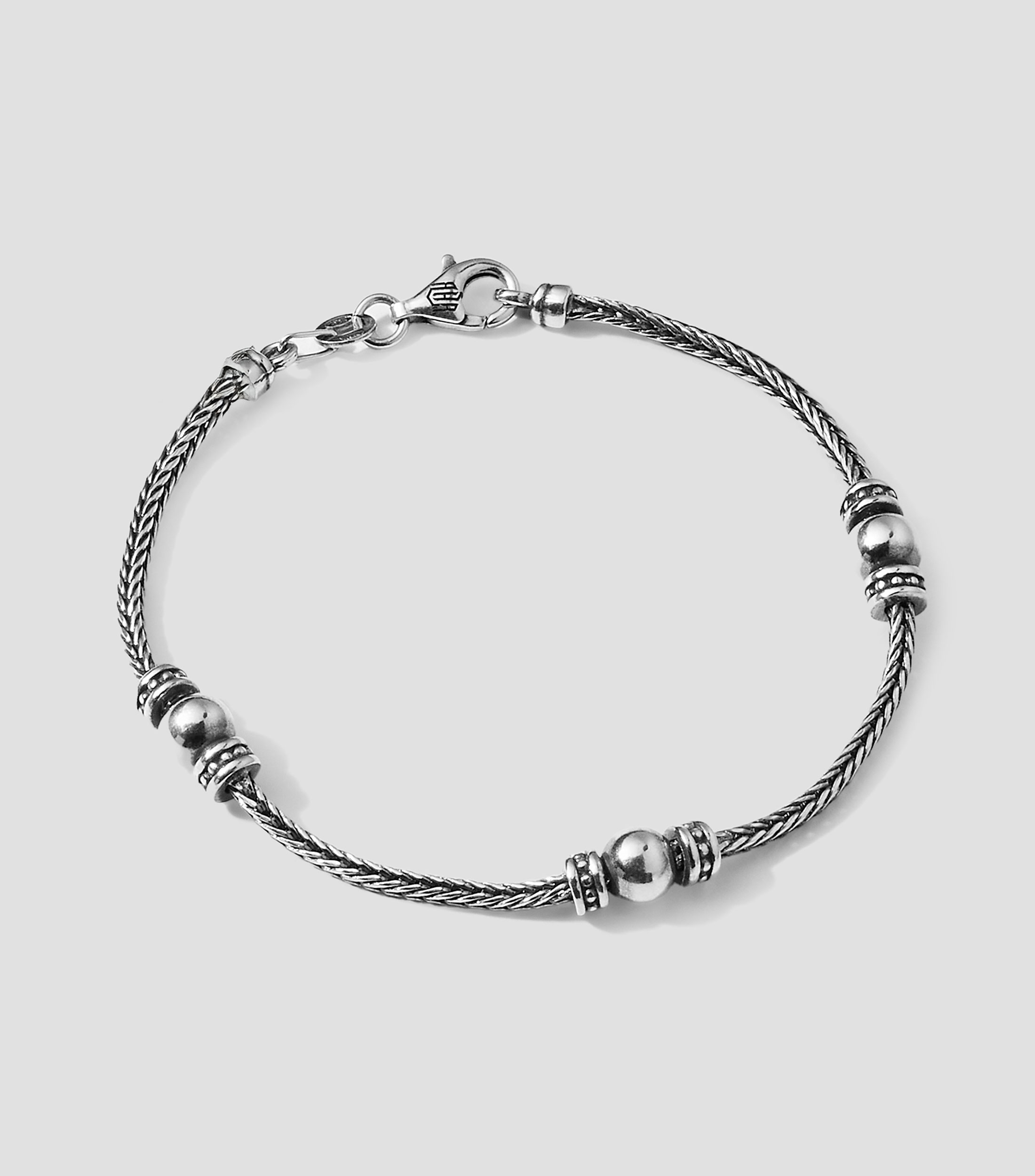 Pulsera en plata .925 delgada de flecha Hombre