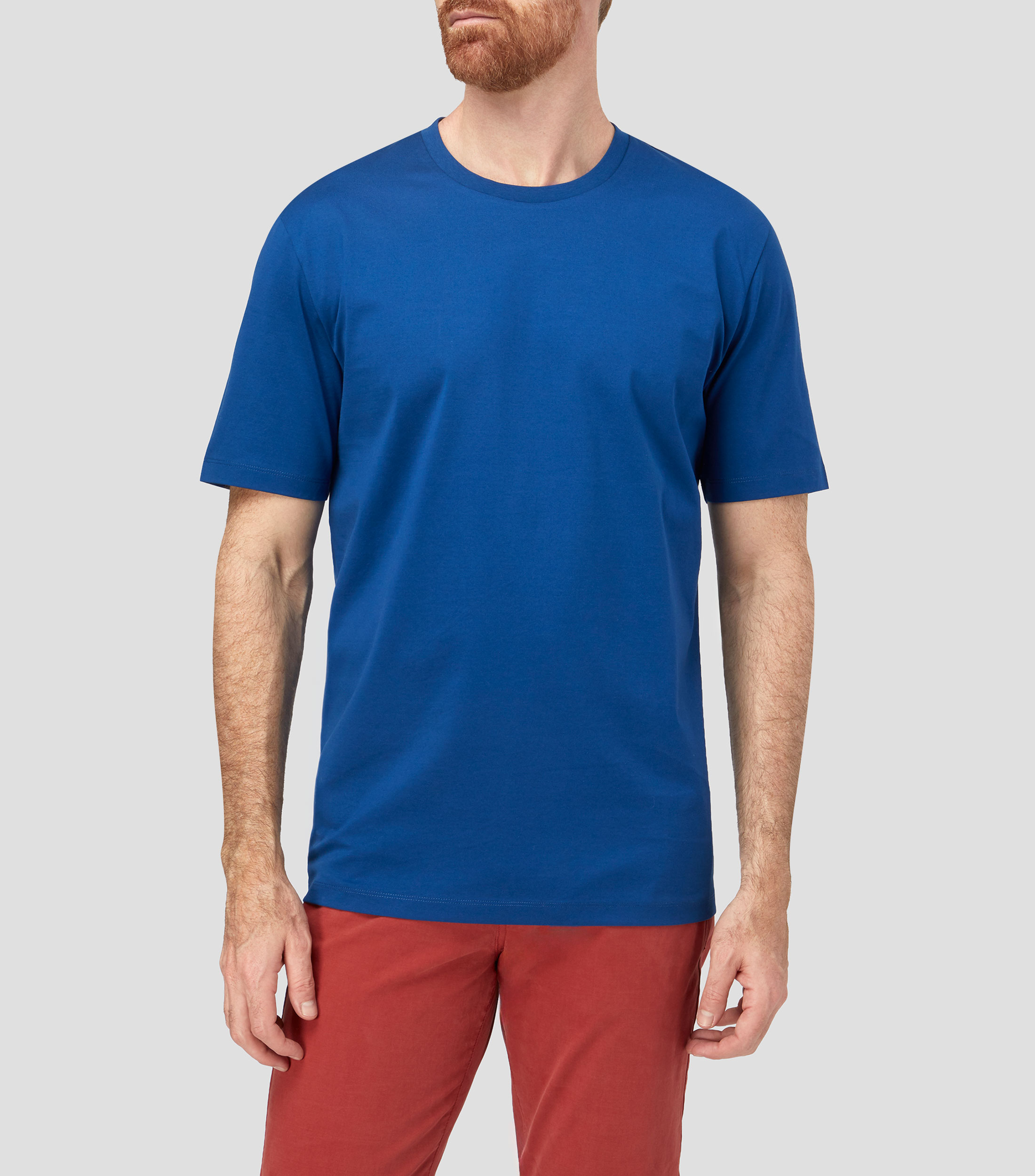 Playera cuello redondo manga corta lisa Hombre
